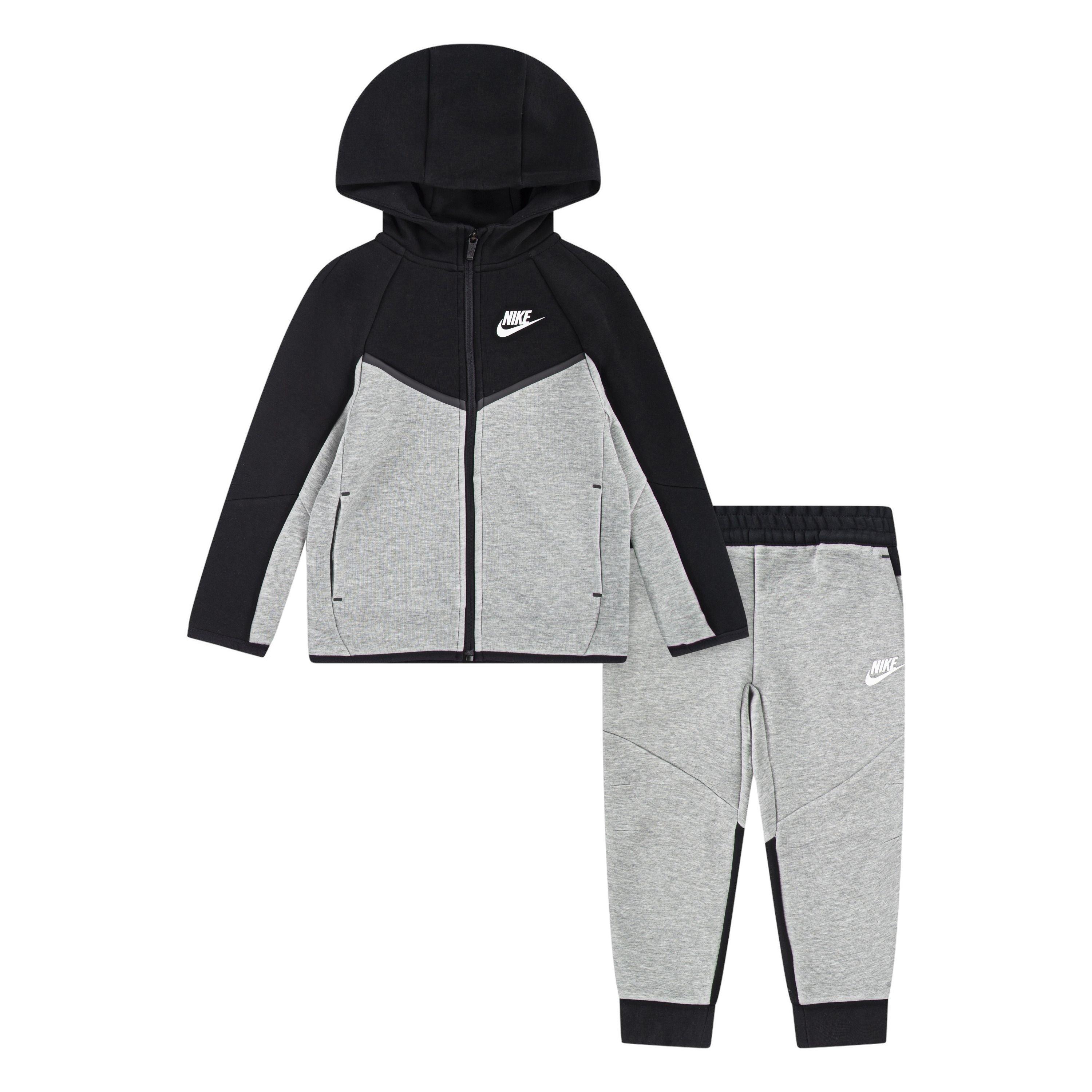 Nike Little Kids' Tech 2-Piece Set Black/Grey | Hibbett
