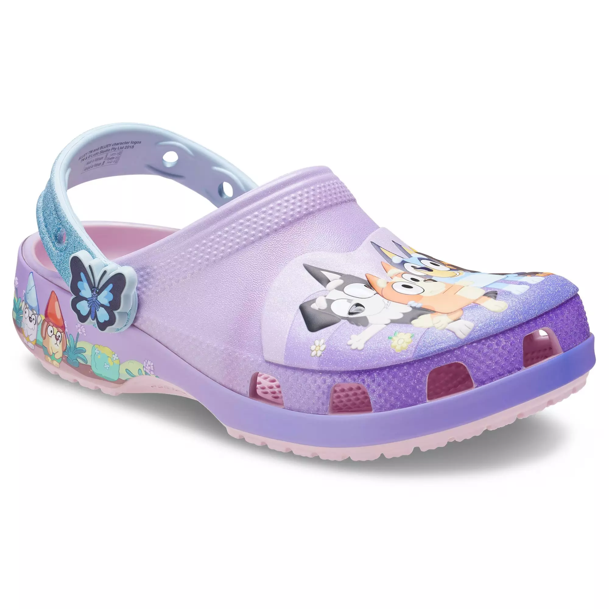 Crocs Classic "Bluey Friends Forever" Toddler Girls' Clog - PURPLE