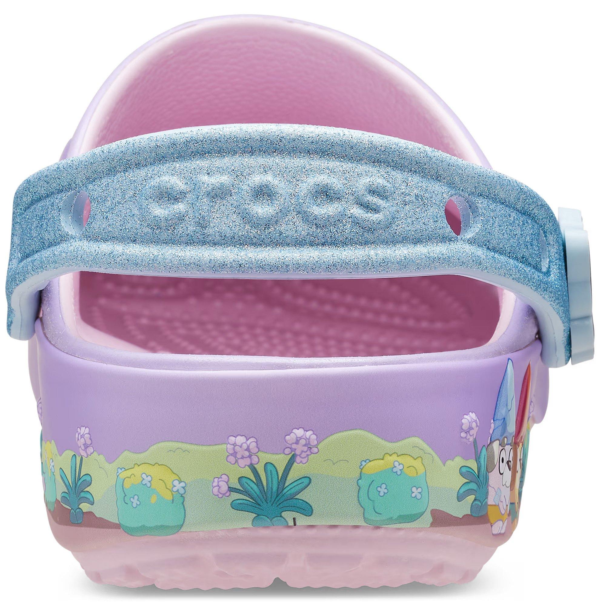 Crocs Classic "Bluey Friends Forever" Toddler Girls' Clog - PURPLE Thumbnail View 5