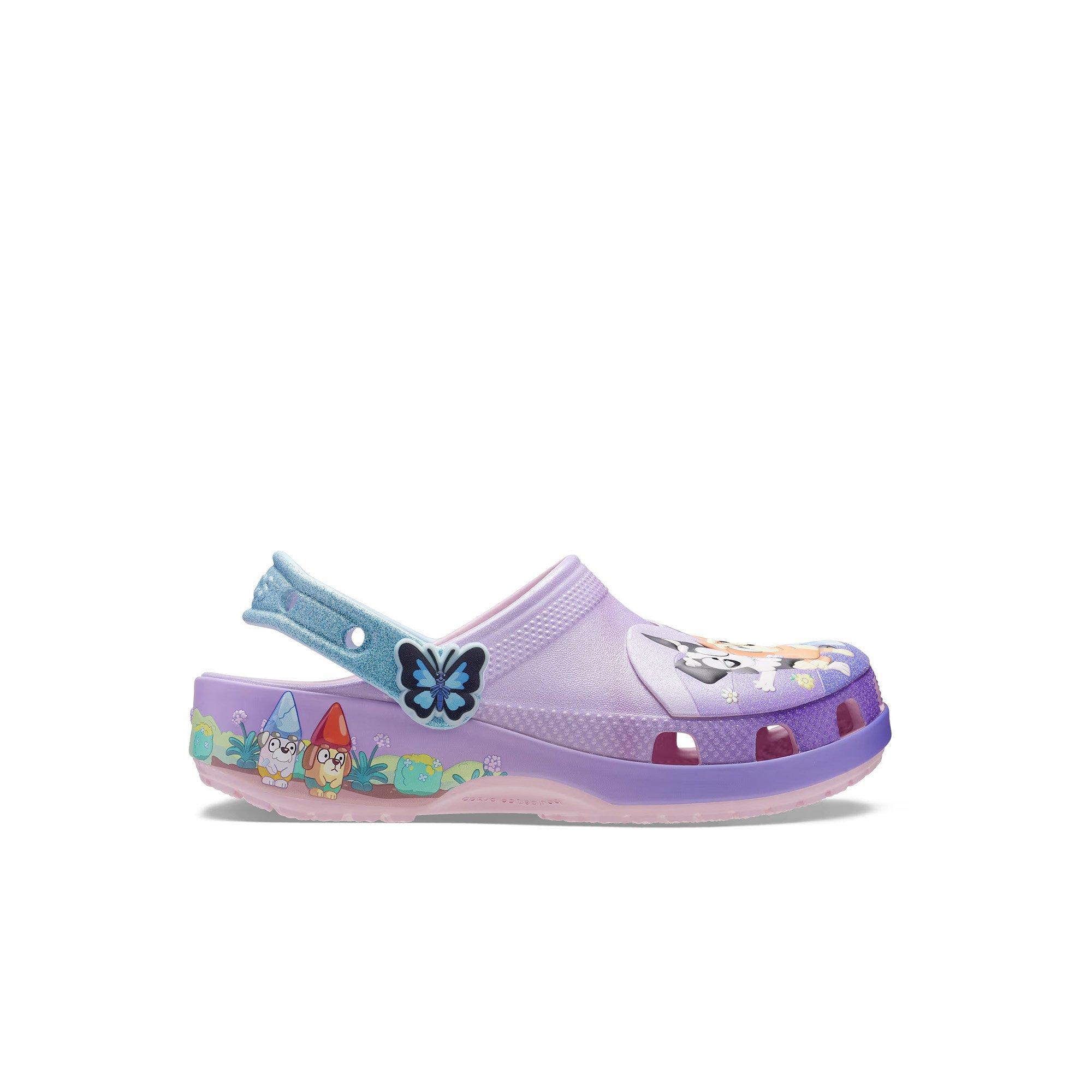 Crocs Classic Toddler Girls' "Bluey Friends Forever" Clog