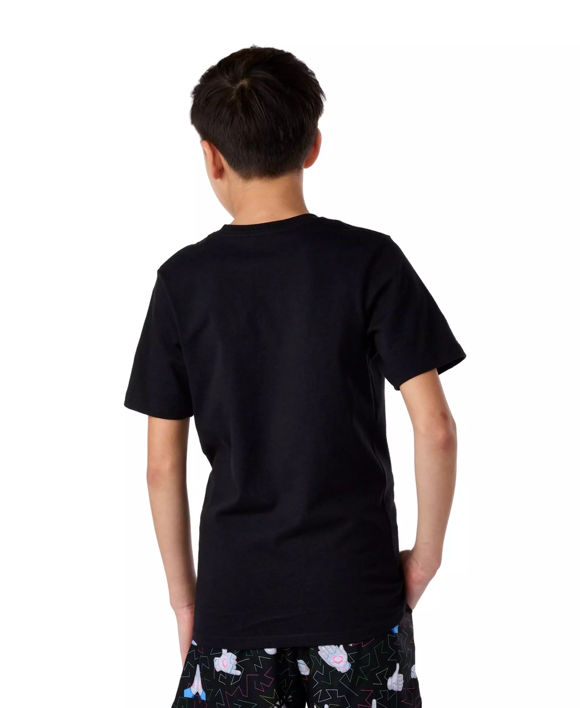 EvoShield Big Boys' Smiley Emoji Tee - BLACK