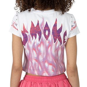 Smoke Rise Men's Kara Smoke Flame Tee - White
