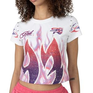 Smoke Rise Men's Kara Smoke Flame Tee - White