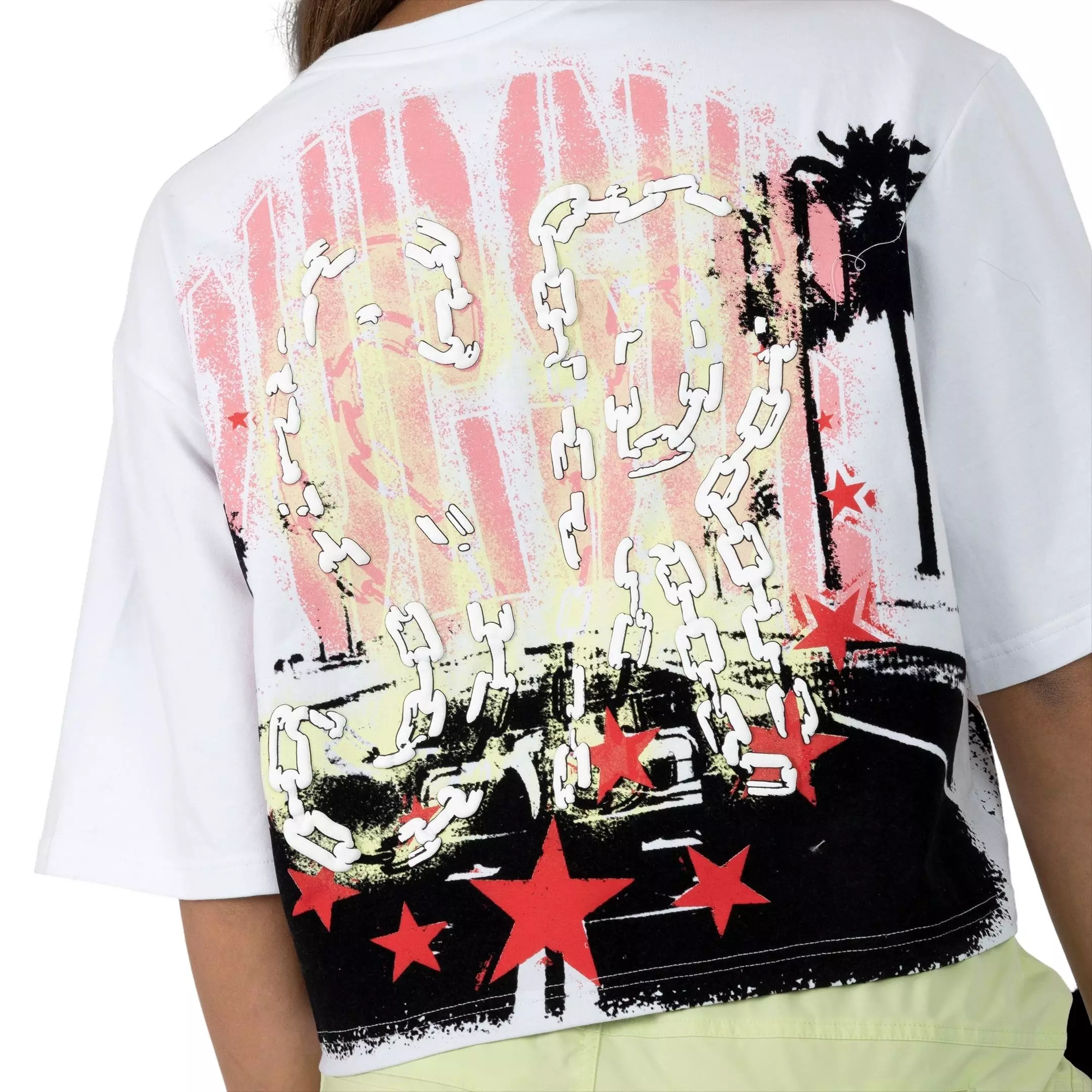 Smoke Rise Women's Boxy Pursue Dreams Tee - White - WHITE