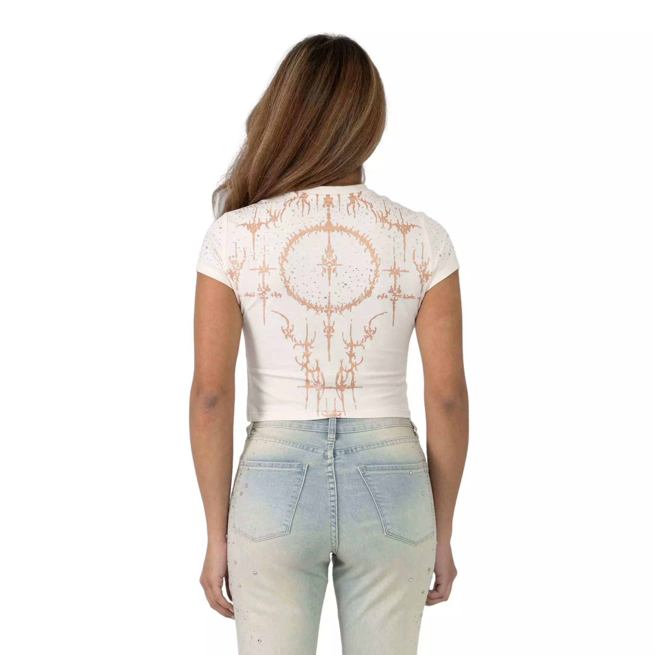 Smoke Rise Women's Fitted Tee - Rose Gold - ROSE GOLD