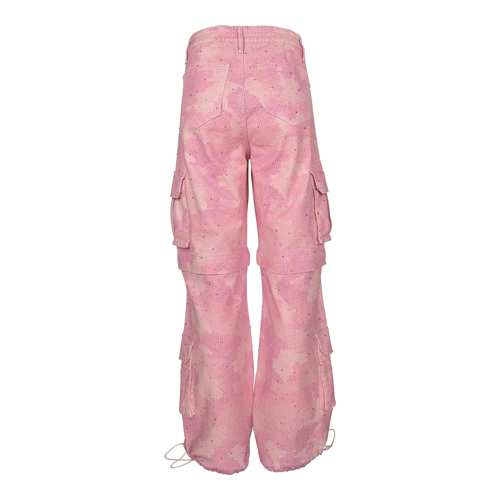Smoke Rise Women's Pink Camo Pants - PINK Thumbnail View 2