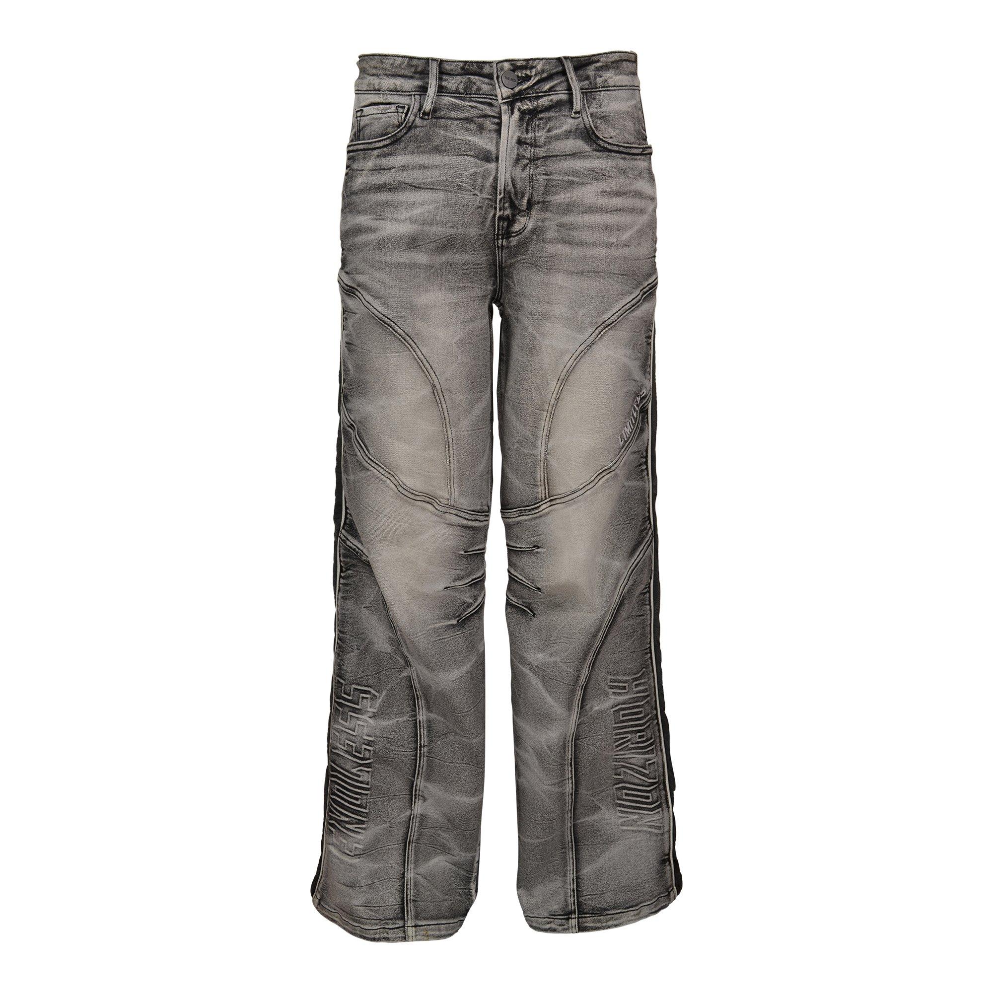 Smoke Rise Women's Wide Leg Snake Denim Core Set Pants - BLACK Thumbnail View 1