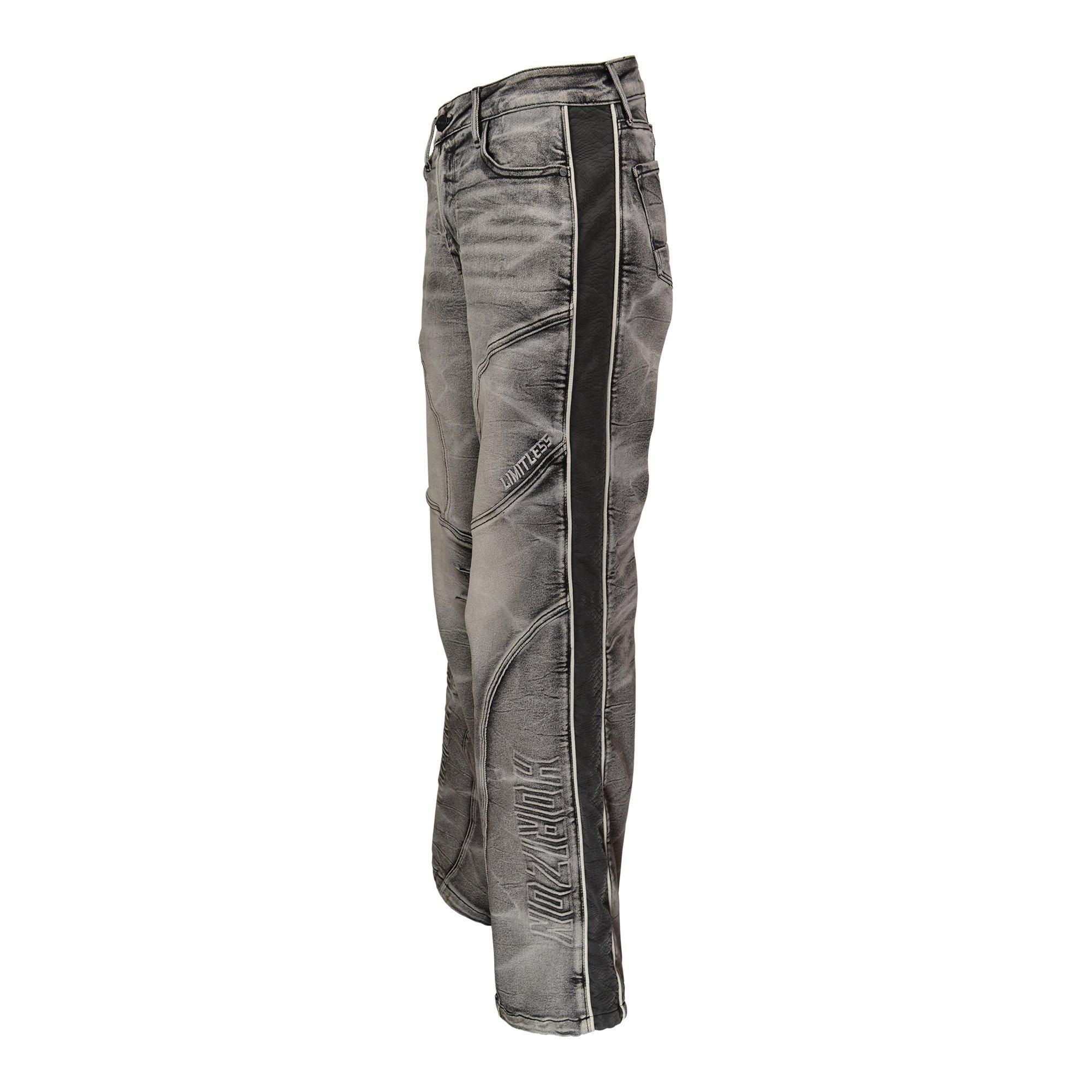 Smoke Rise Women's Wide Leg Snake Denim Core Set Pants - BLACK Thumbnail View 3