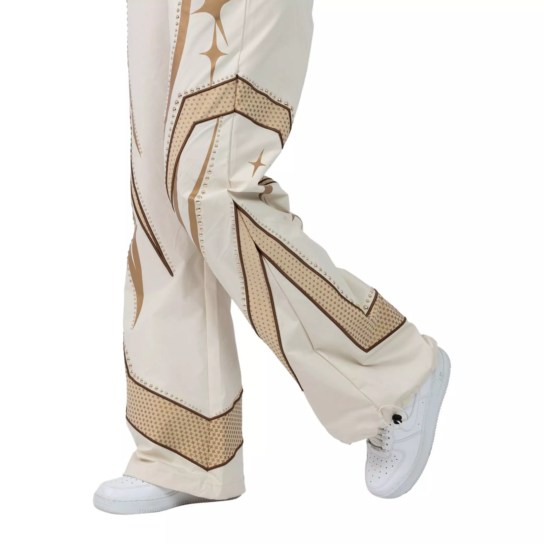 Smoke Rise Women's Wide Leg Woven Pants - Rose Gold - ROSE GOLD