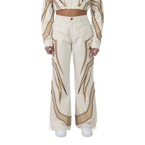 Smoke Rise Women's Wide Leg Woven Pants - Rose Gold