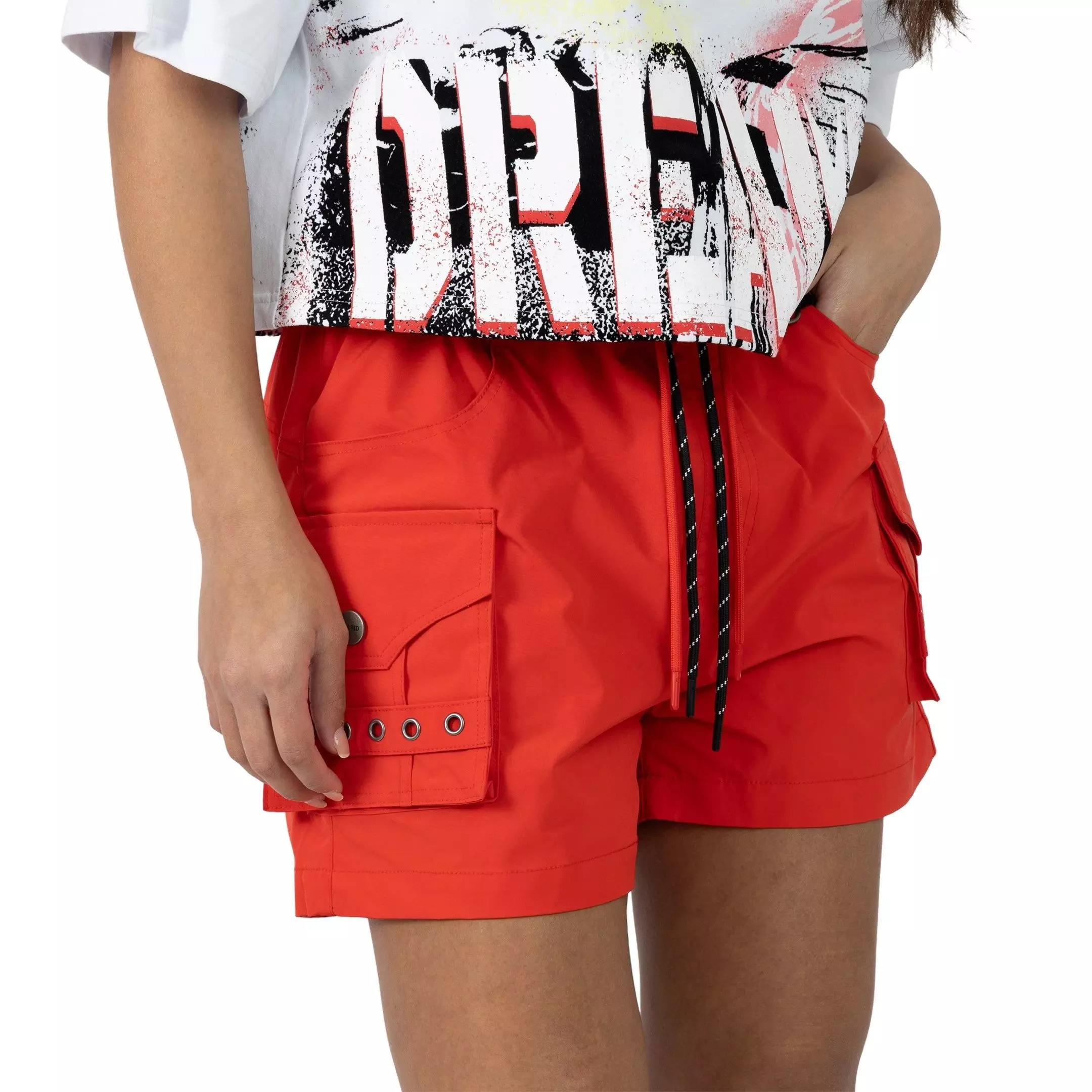 Smoke Rise Women's 3-Inch Shorts - Red - RED