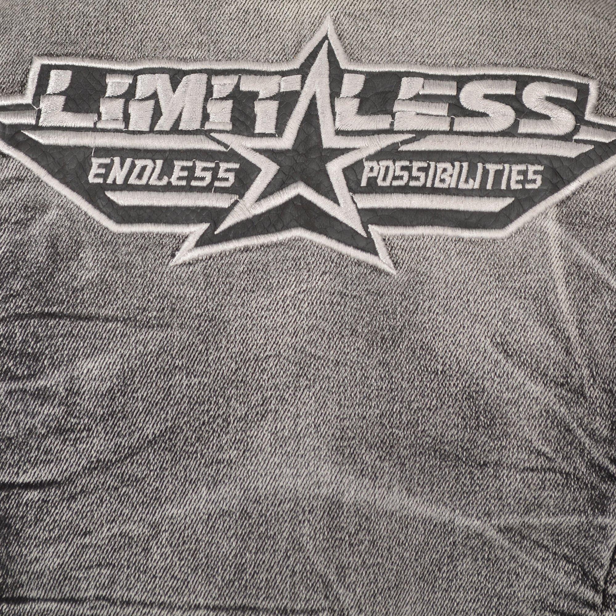 Smoke Rise Women's Slim Trucker Jacket - Snake - BLACK/WHITE Thumbnail View 4