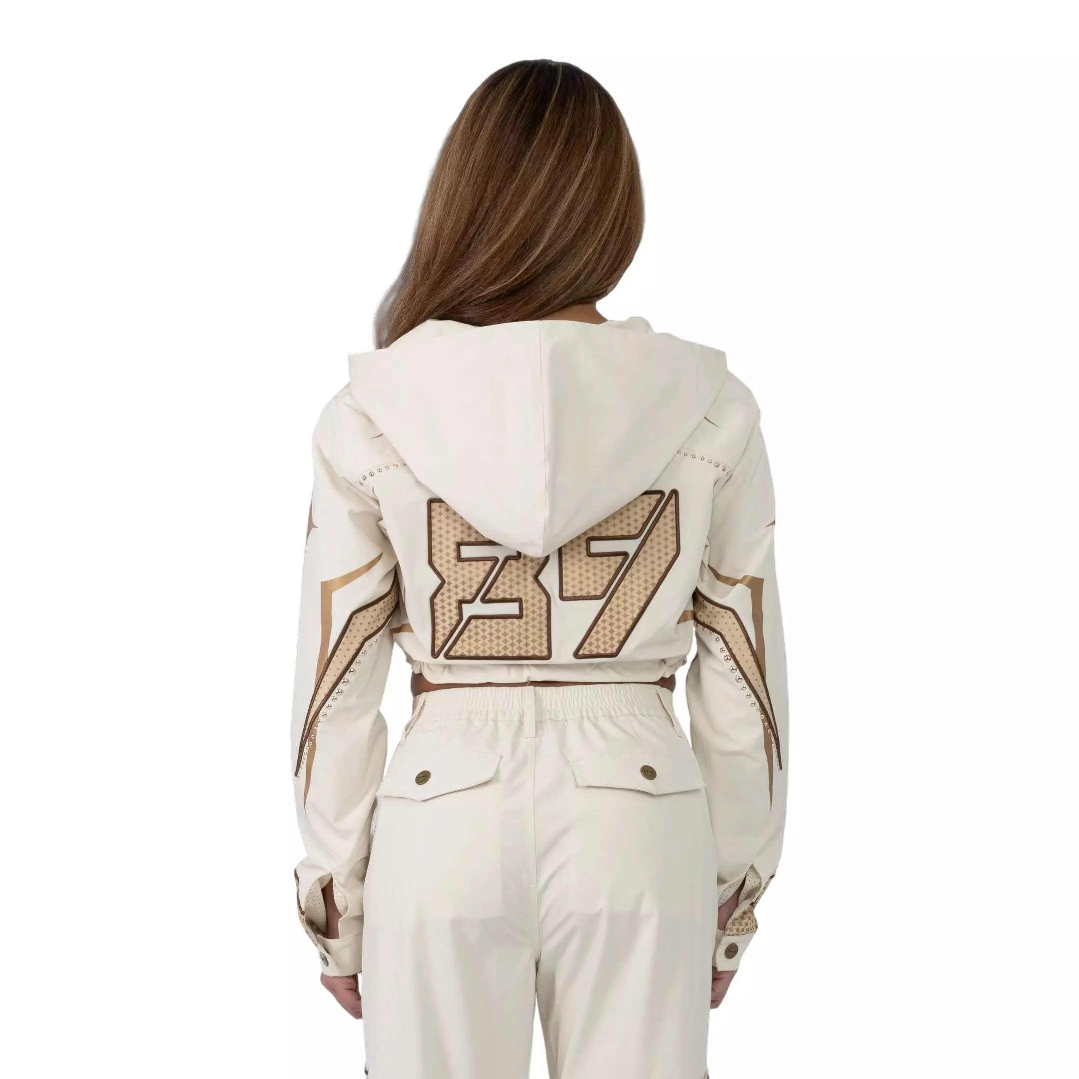 Smoke Rise Women's Rose Gold Woven Jacket - ROSE GOLD