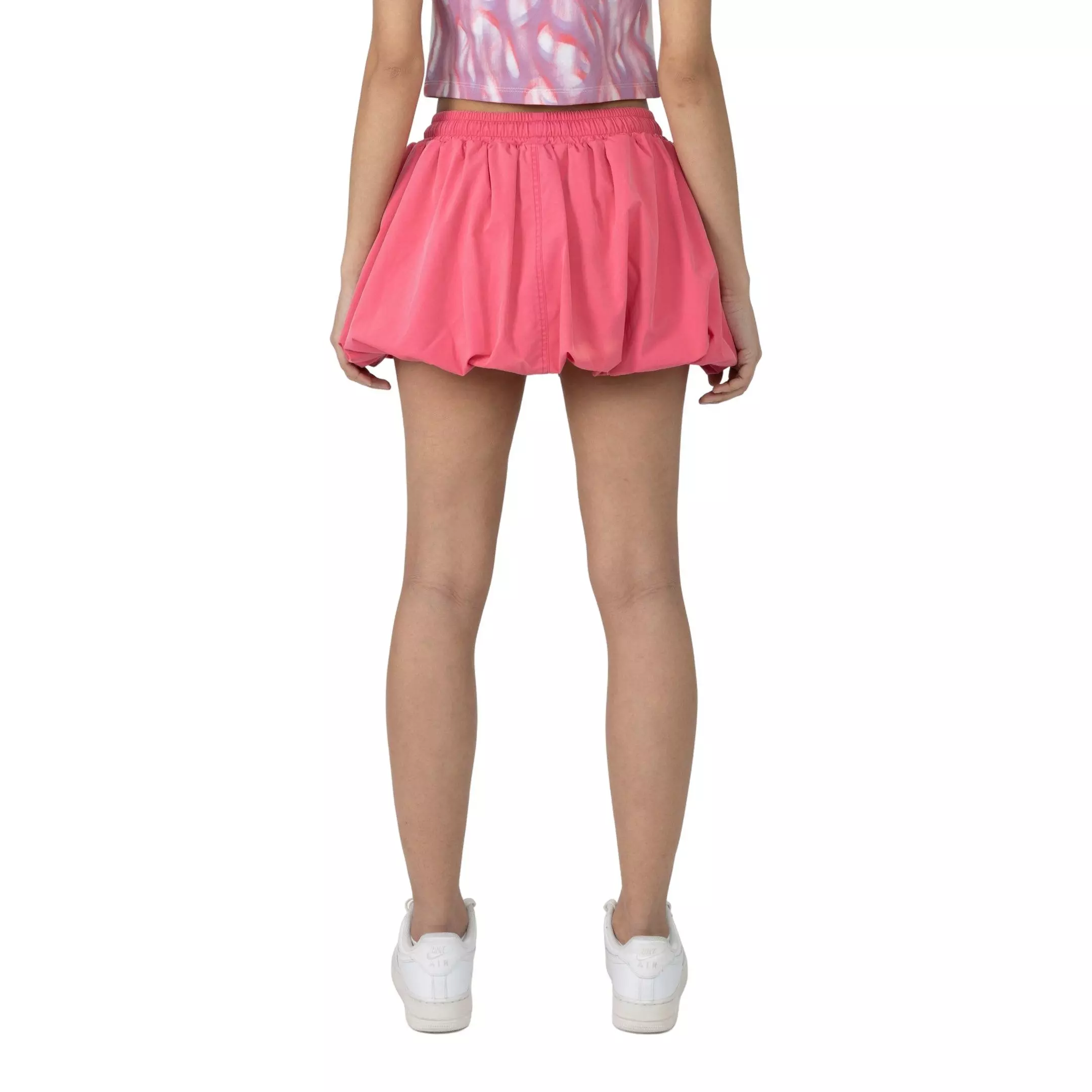 Smoke Rise Women's Nylon Bubble Skirt - Pink - PINK
