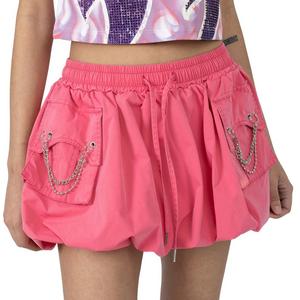 Smoke Rise Women's Nylon Bubble Skirt - Pink