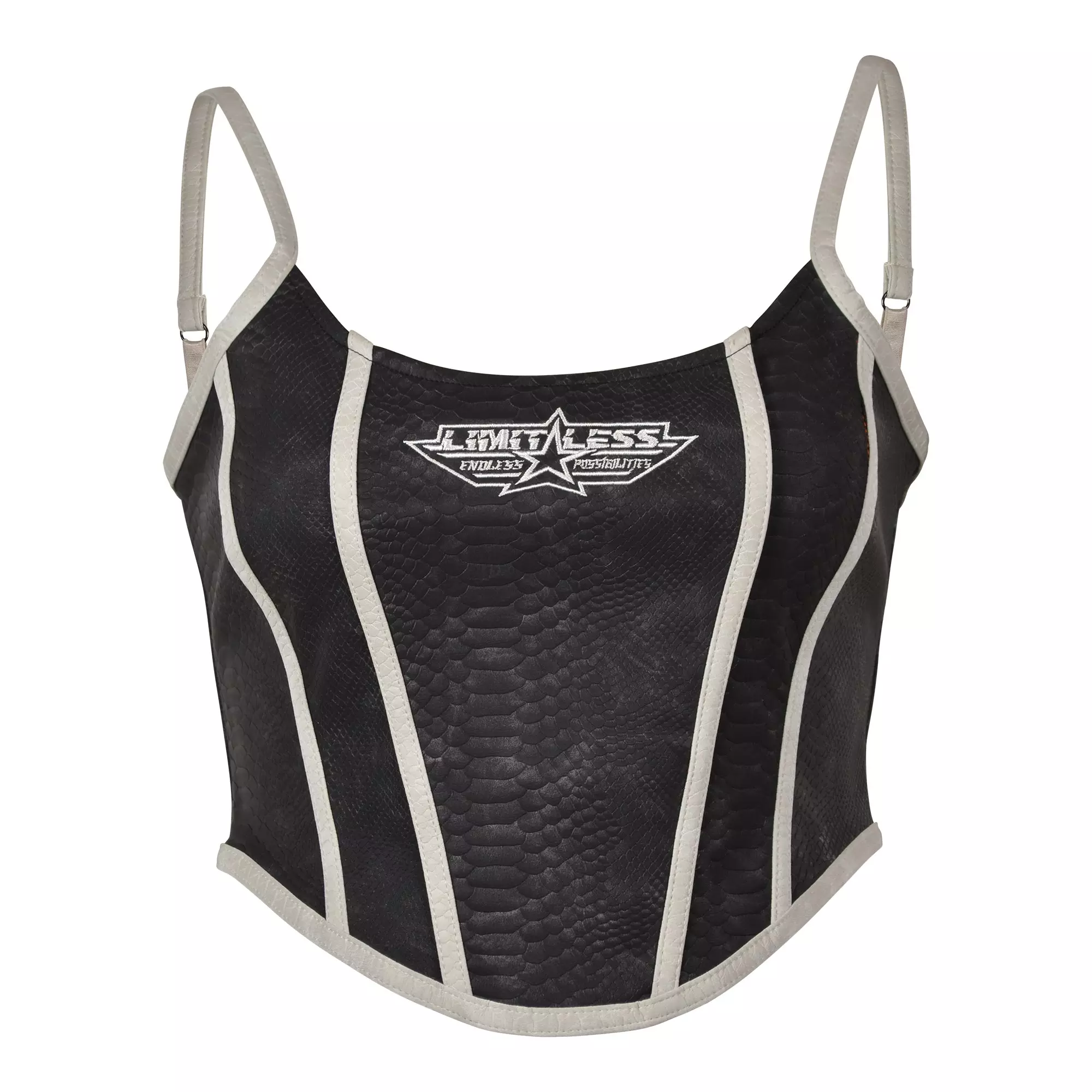 Smoke Rise Women's Black Corset Top - BLACK