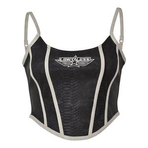 Smoke Rise Women's Black Corset Top