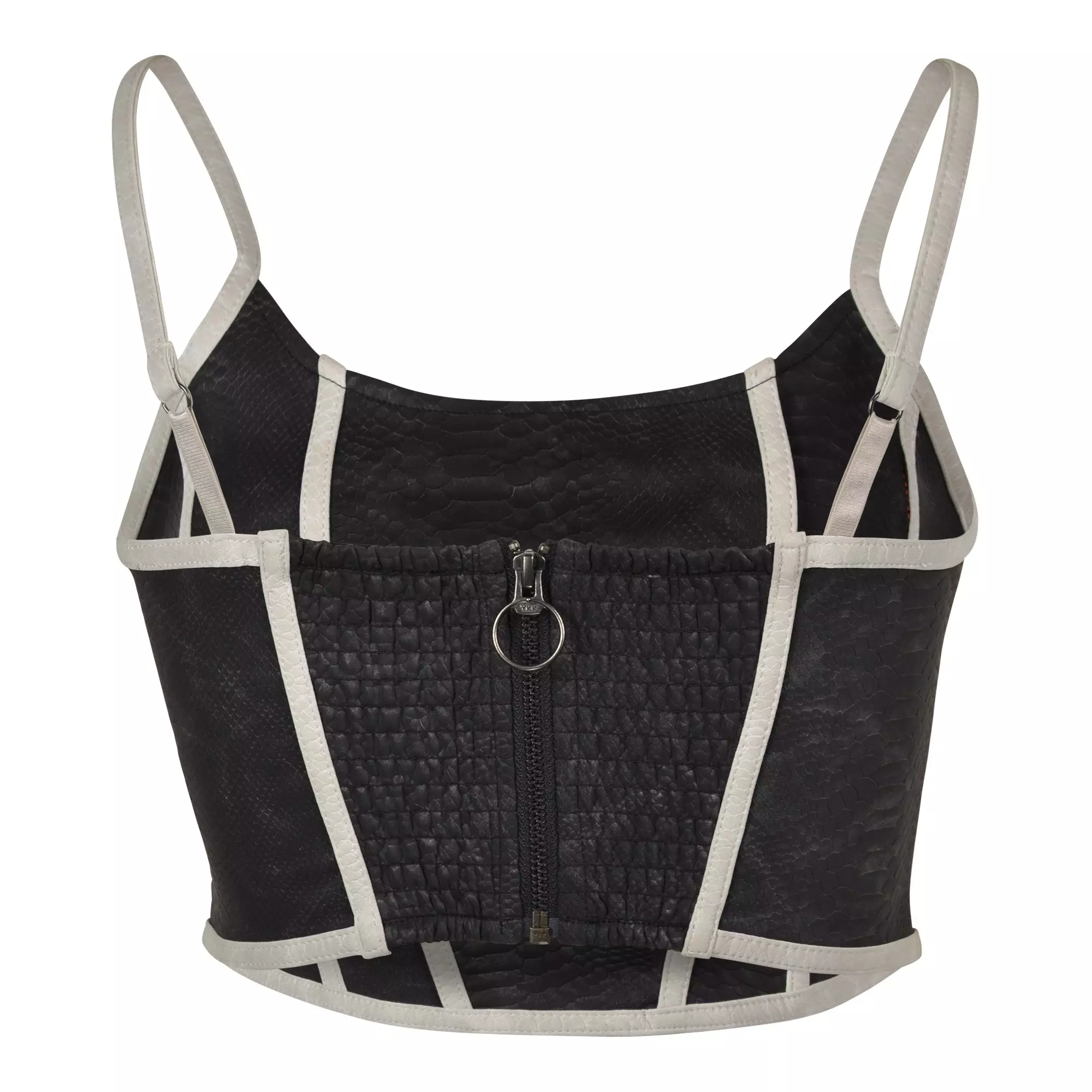 Smoke Rise Women's Black Corset Top - BLACK