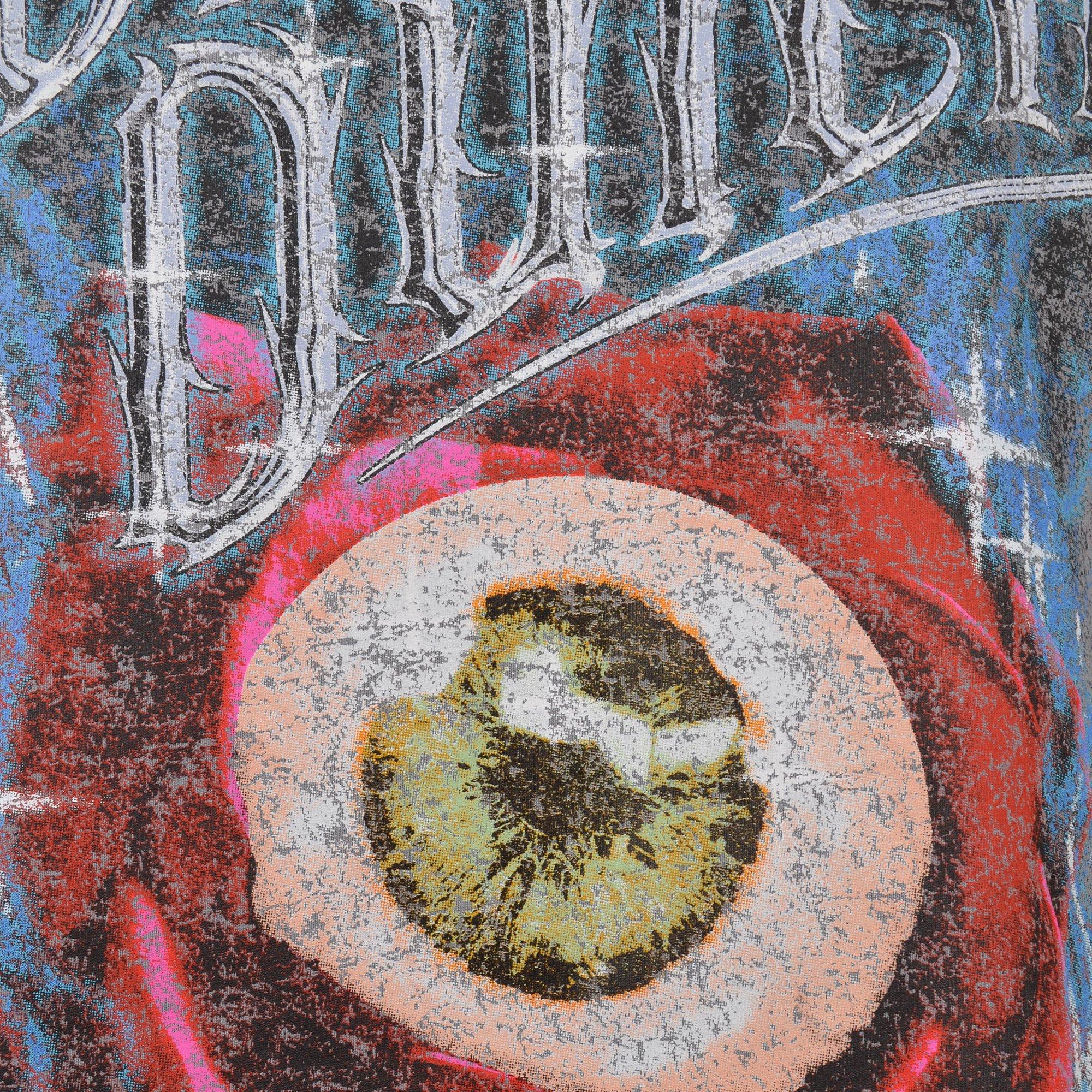 Von Dutch Men's Rose Stud Cropped Mockingbird Tee - GREY Thumbnail View 4