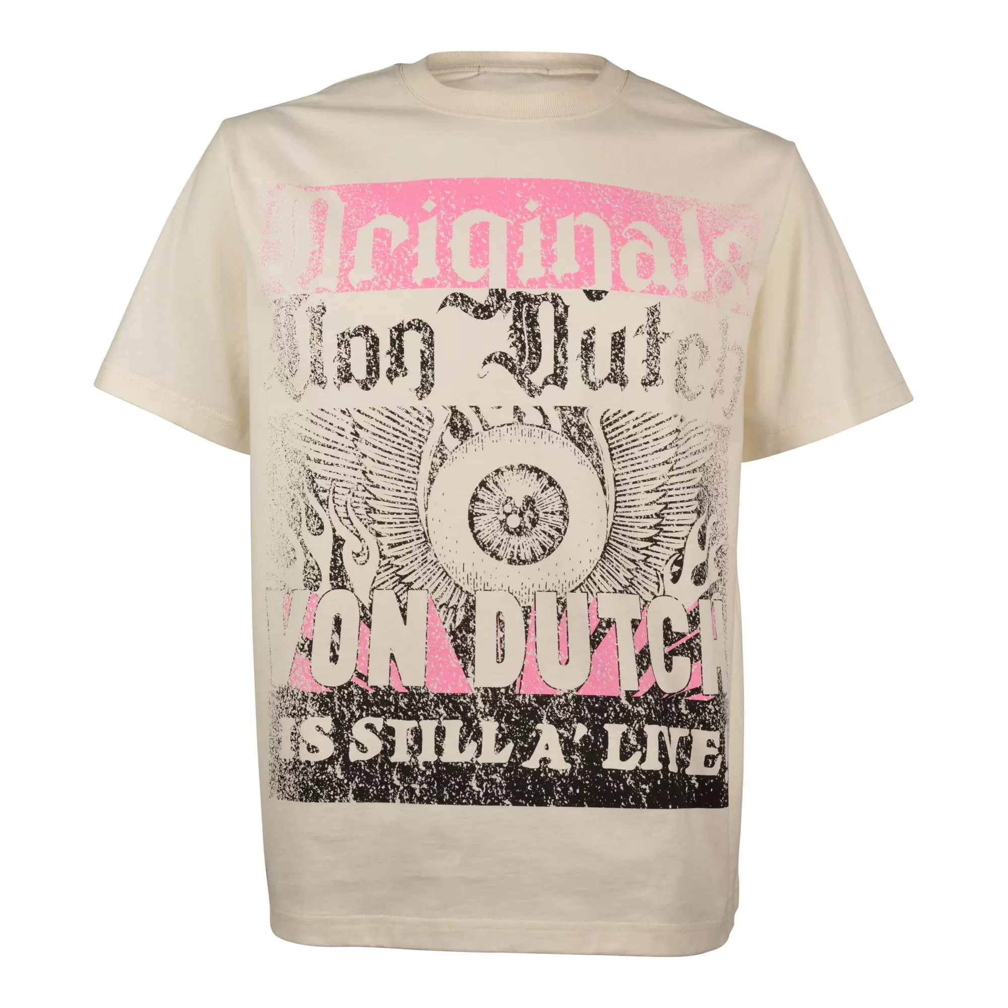 Von Dutch Men's Still Alive Pristine Tee - CREAM