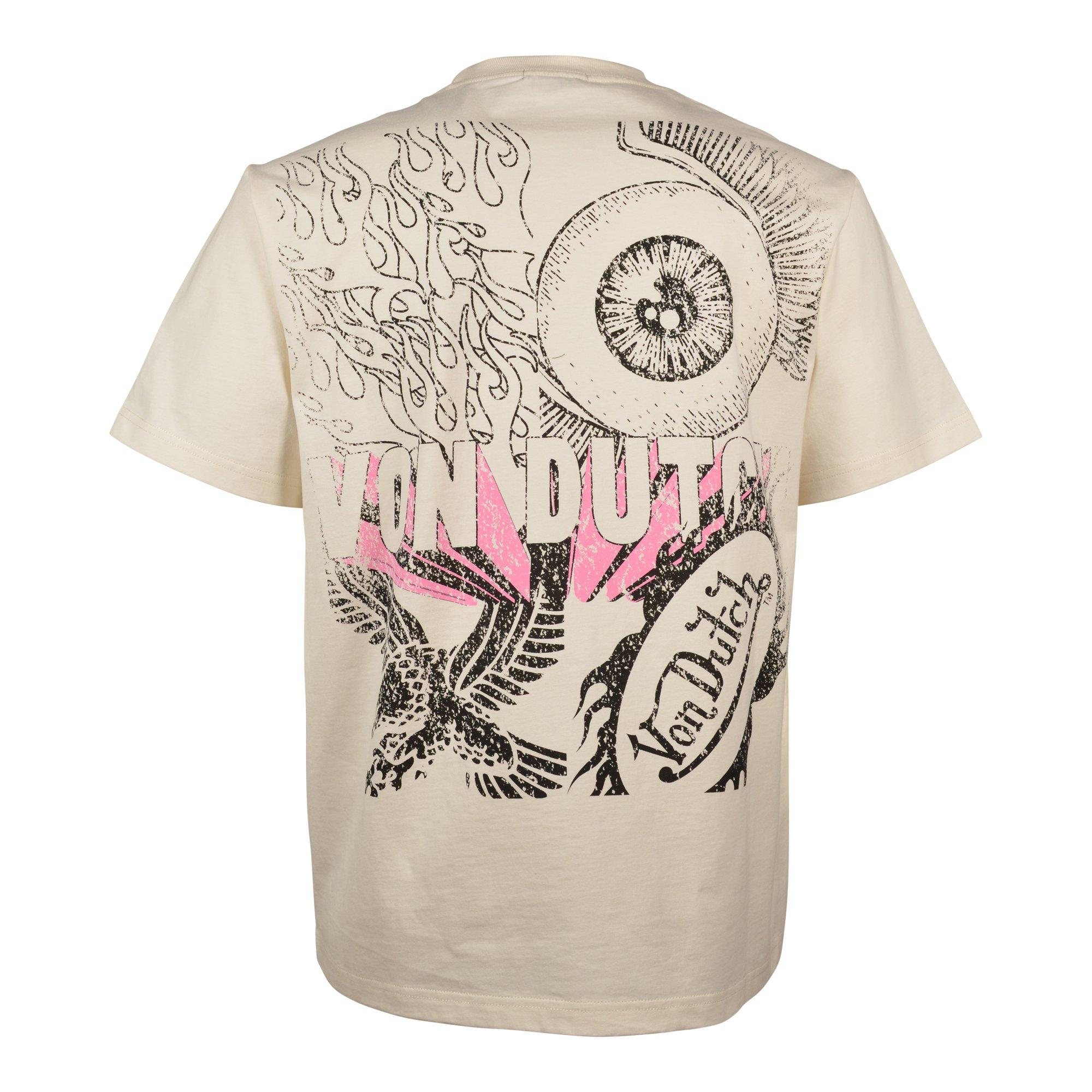 Von Dutch Men's Still Alive Pristine Tee - CREAM Thumbnail View 2