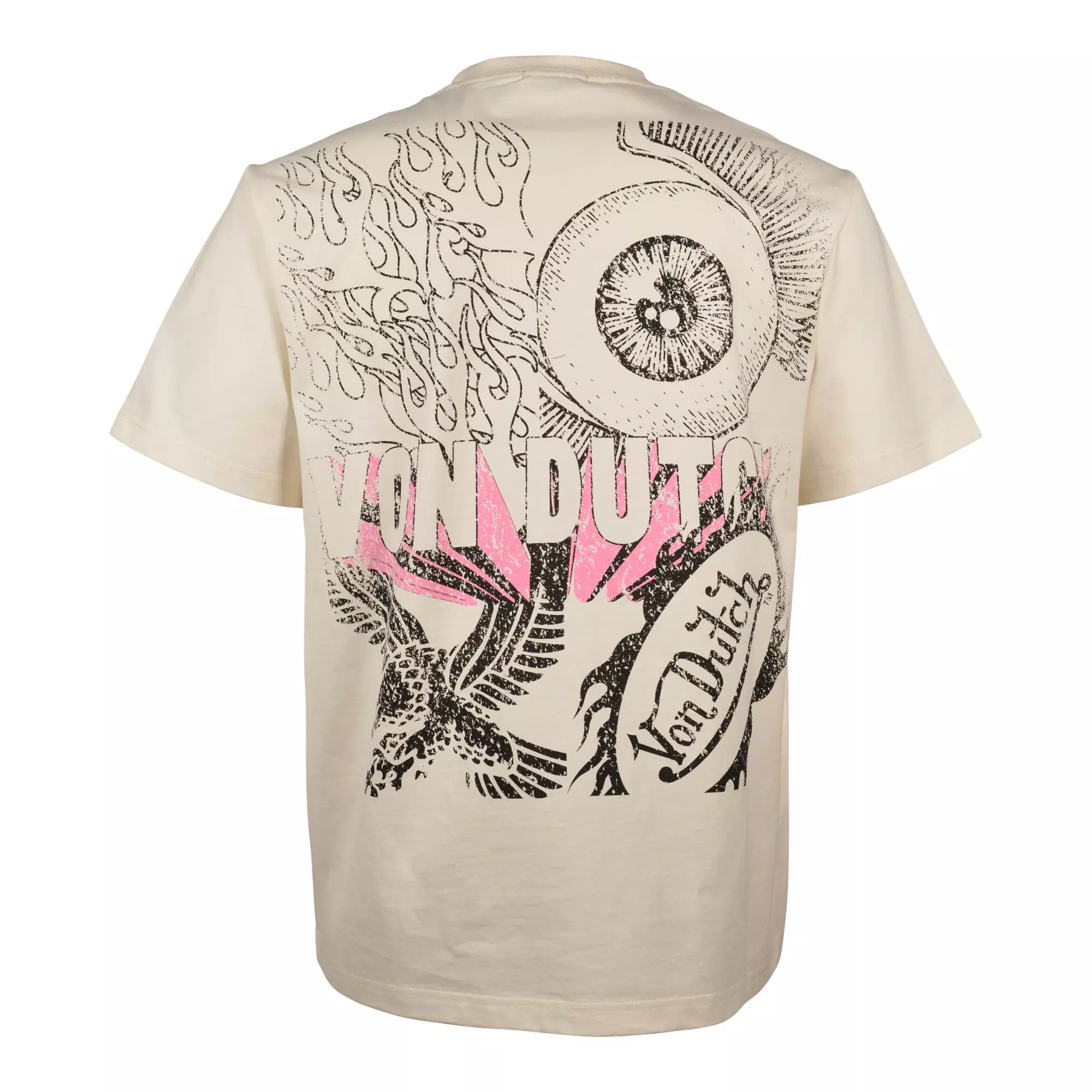 Von Dutch Men's Still Alive Pristine Tee - CREAM