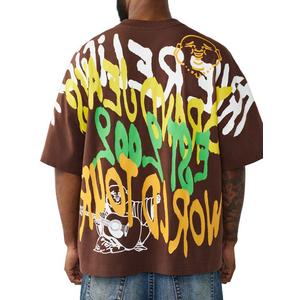 True Religion Men's Graffiti Heavyweight Oversized Tee