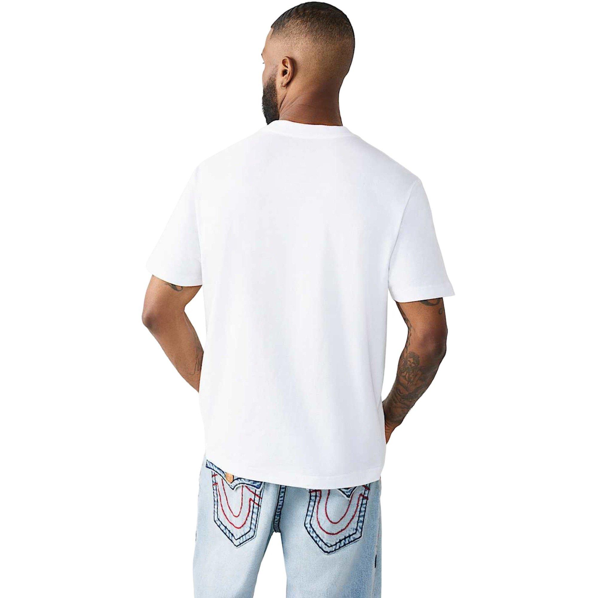 True Religion Men's Original Buddha Heavyweight Tee - WHITE Thumbnail View 2