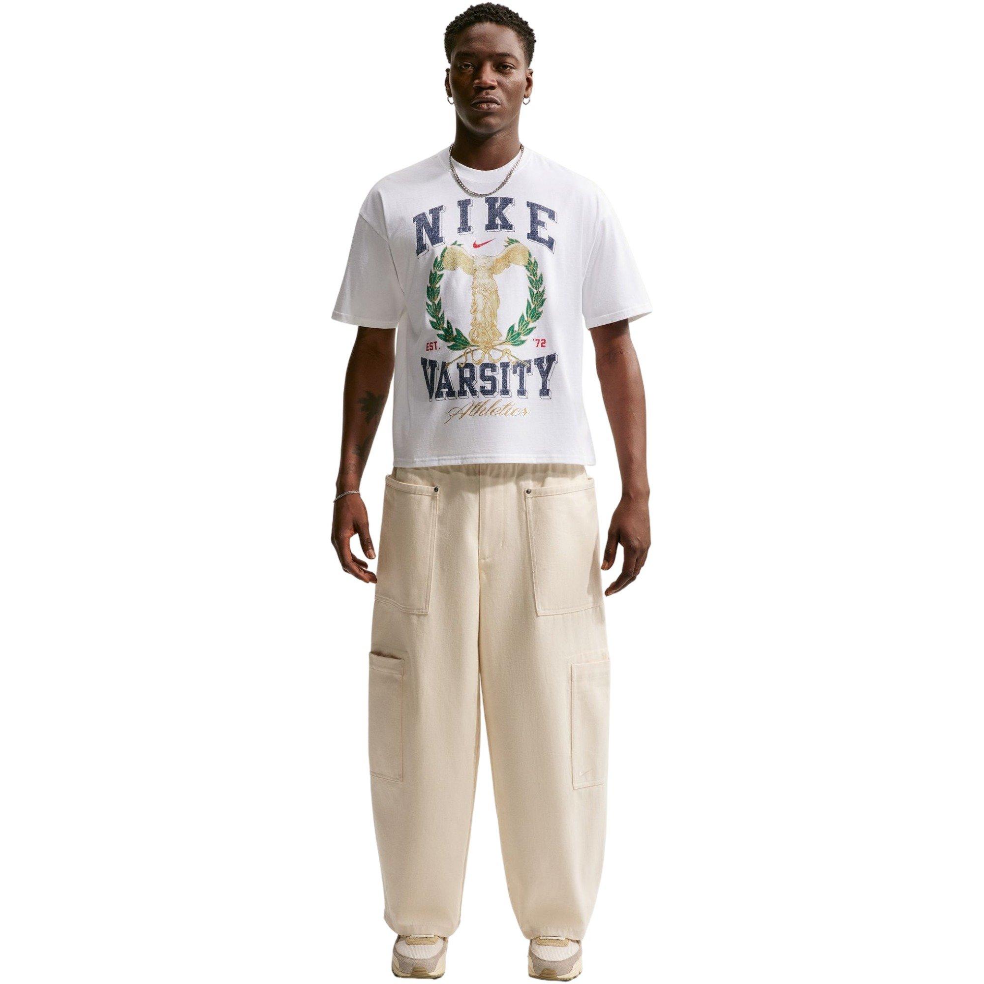Nike Men's Varsity Crew Tee - WHITE Thumbnail View 1