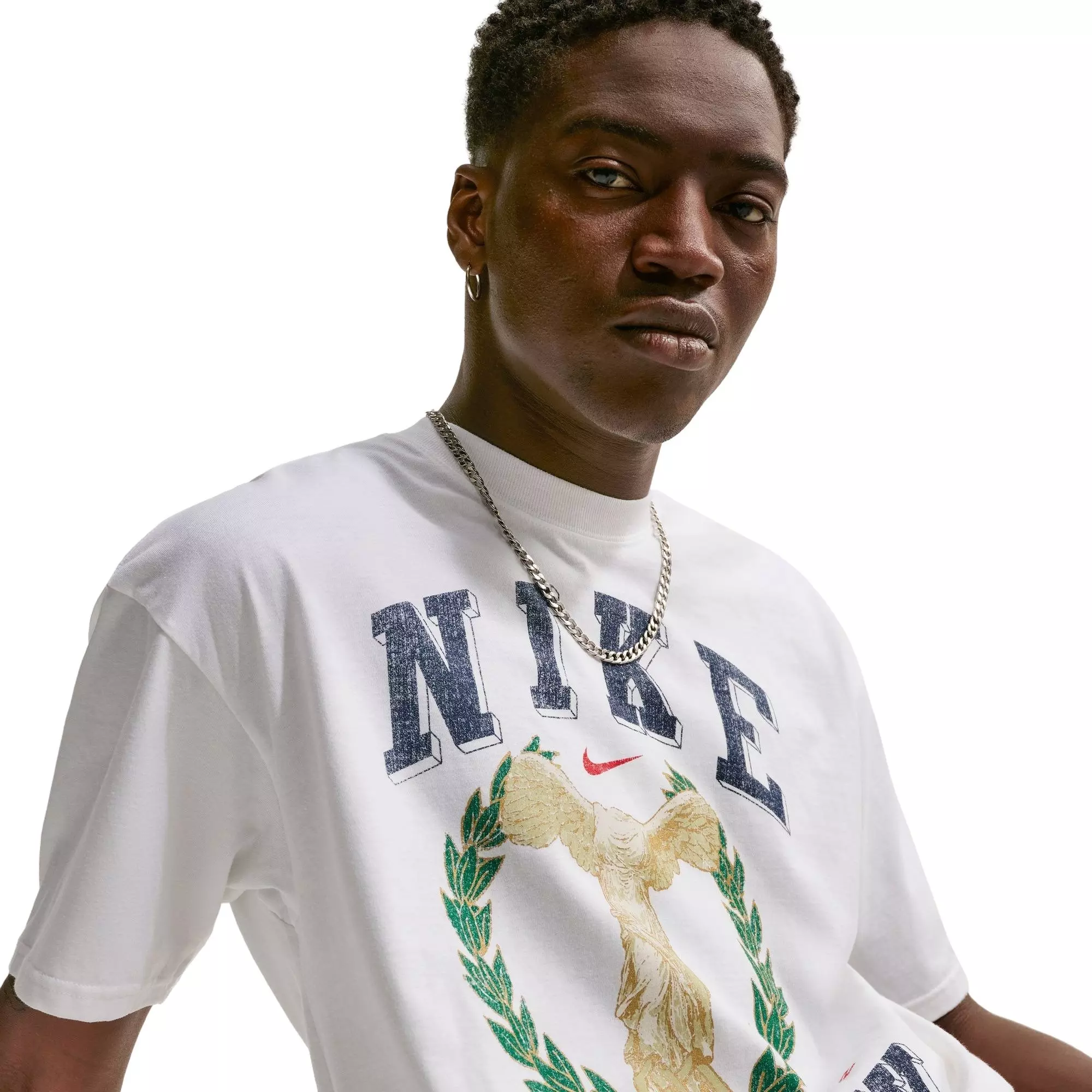 Nike Men's Varsity Crew Tee - WHITE