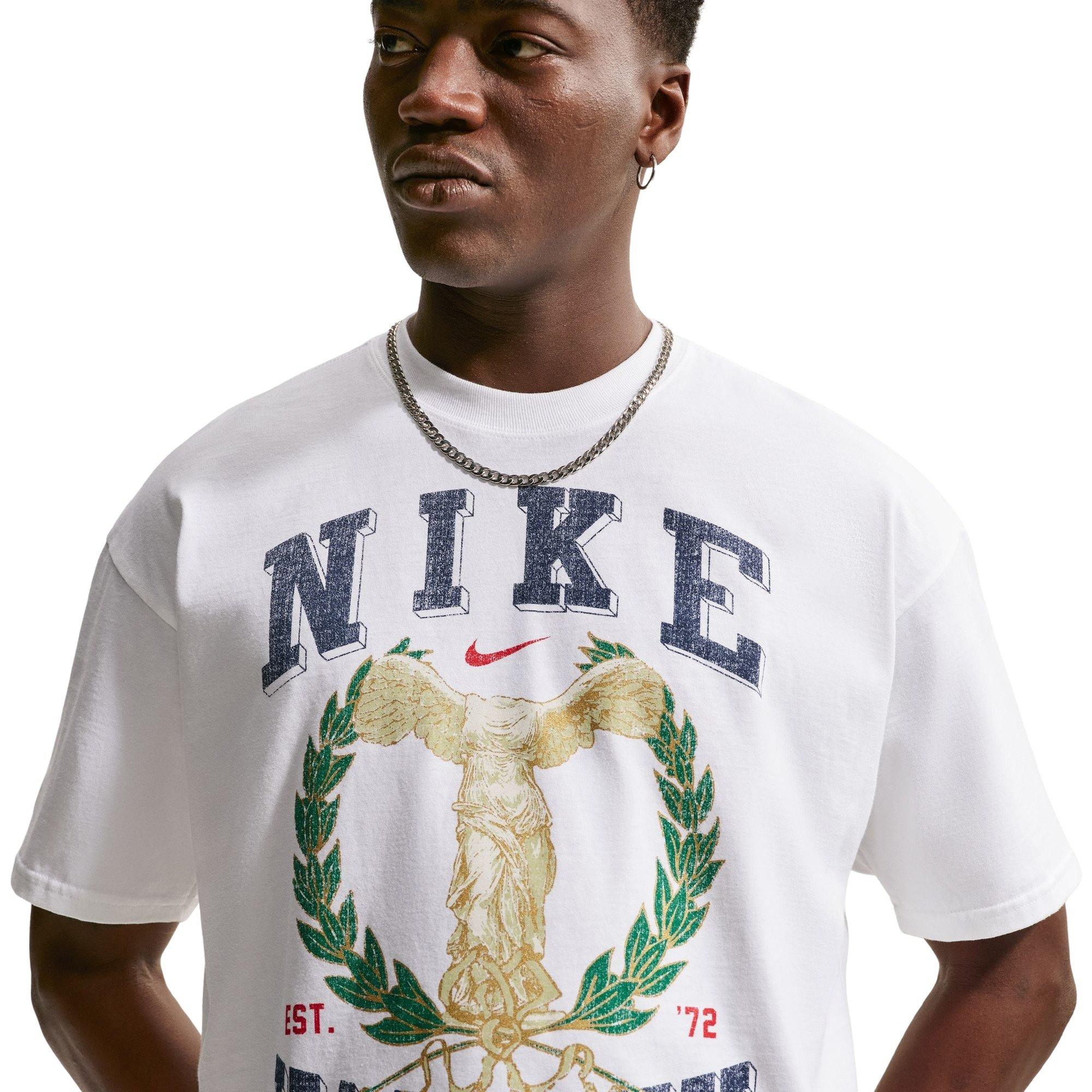 Nike Men's Varsity Crew Tee - WHITE Thumbnail View 5