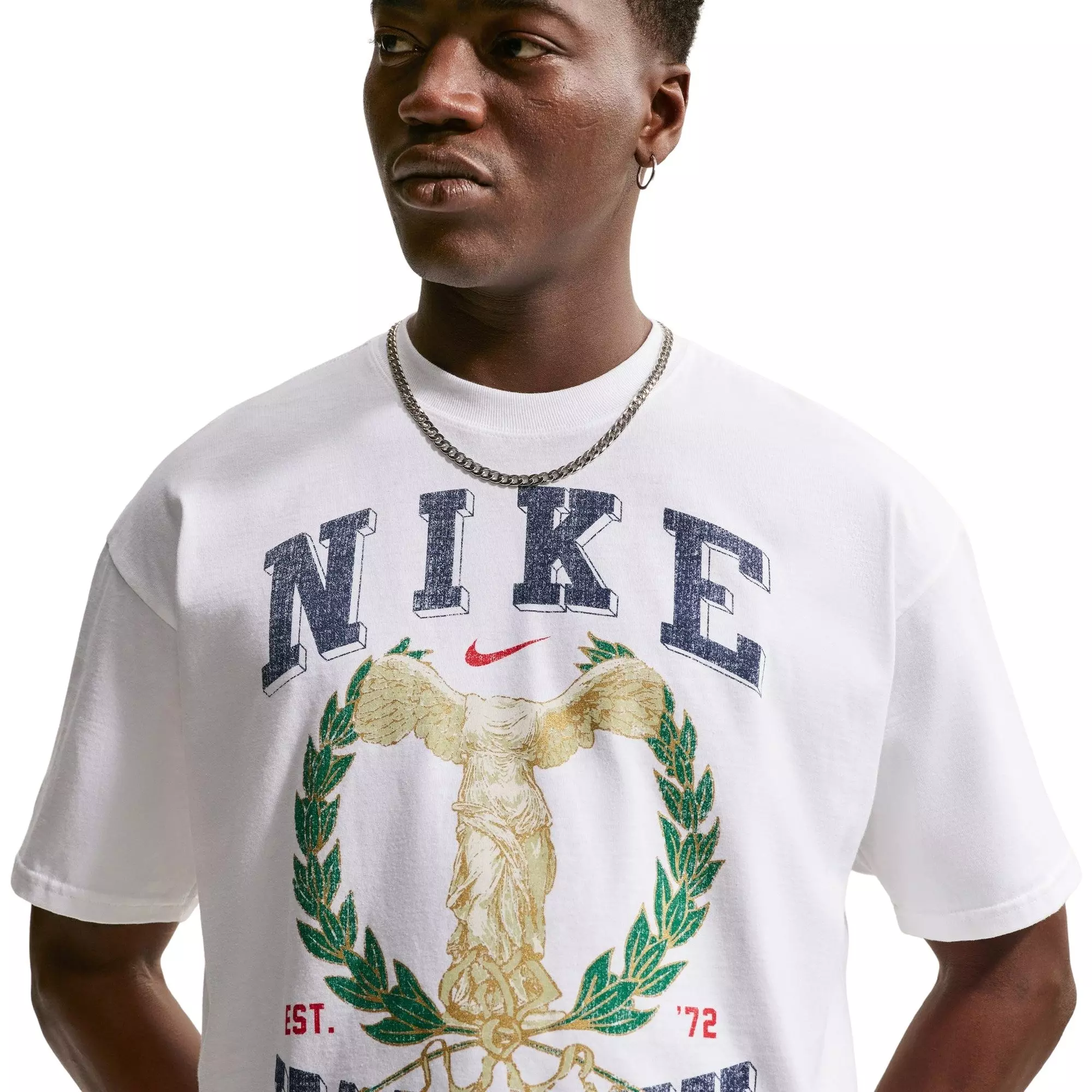 Nike Men's Varsity Crew Tee - WHITE