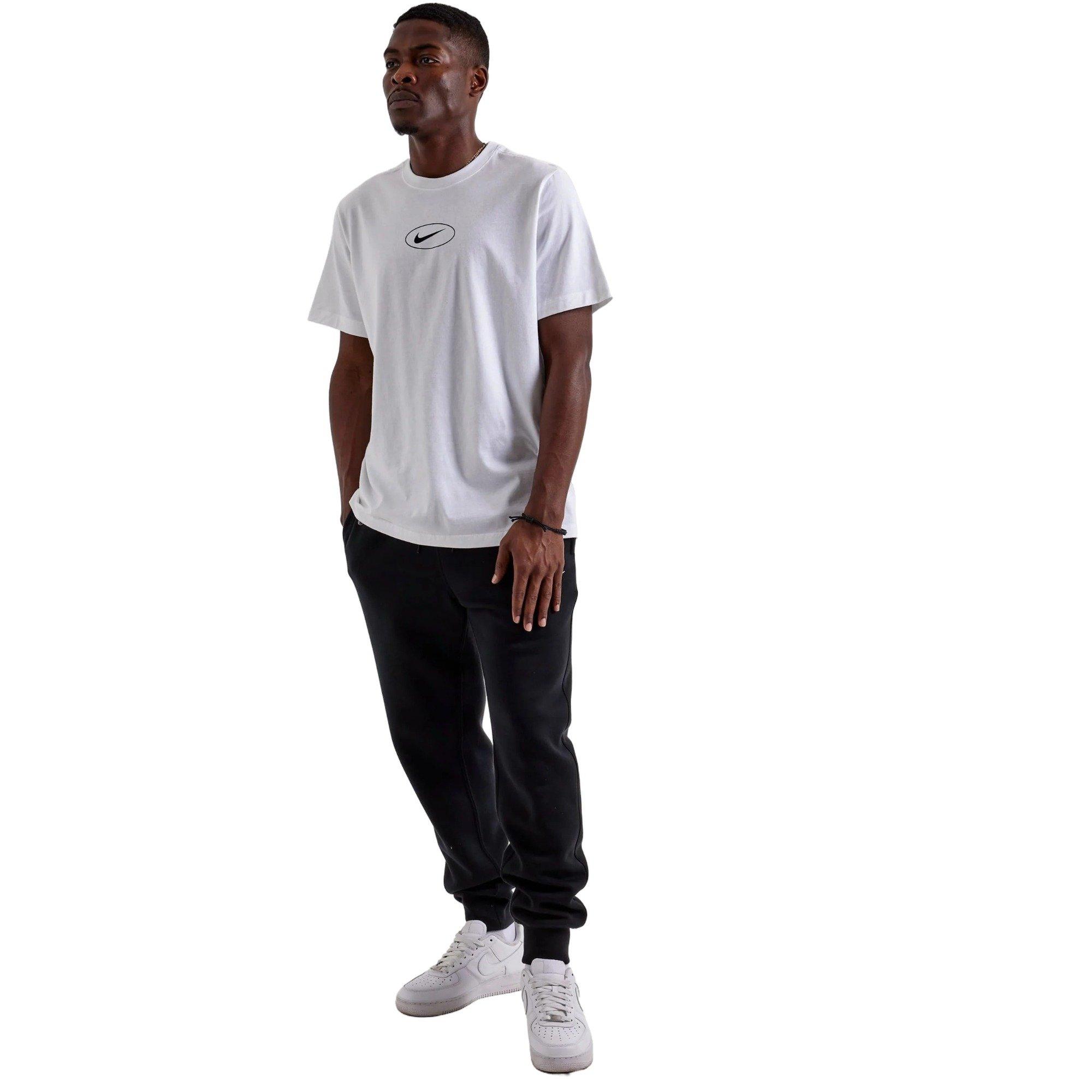 Nike Men's Sportswear Globe Logo Graphic Tee - WHITE Thumbnail View 4