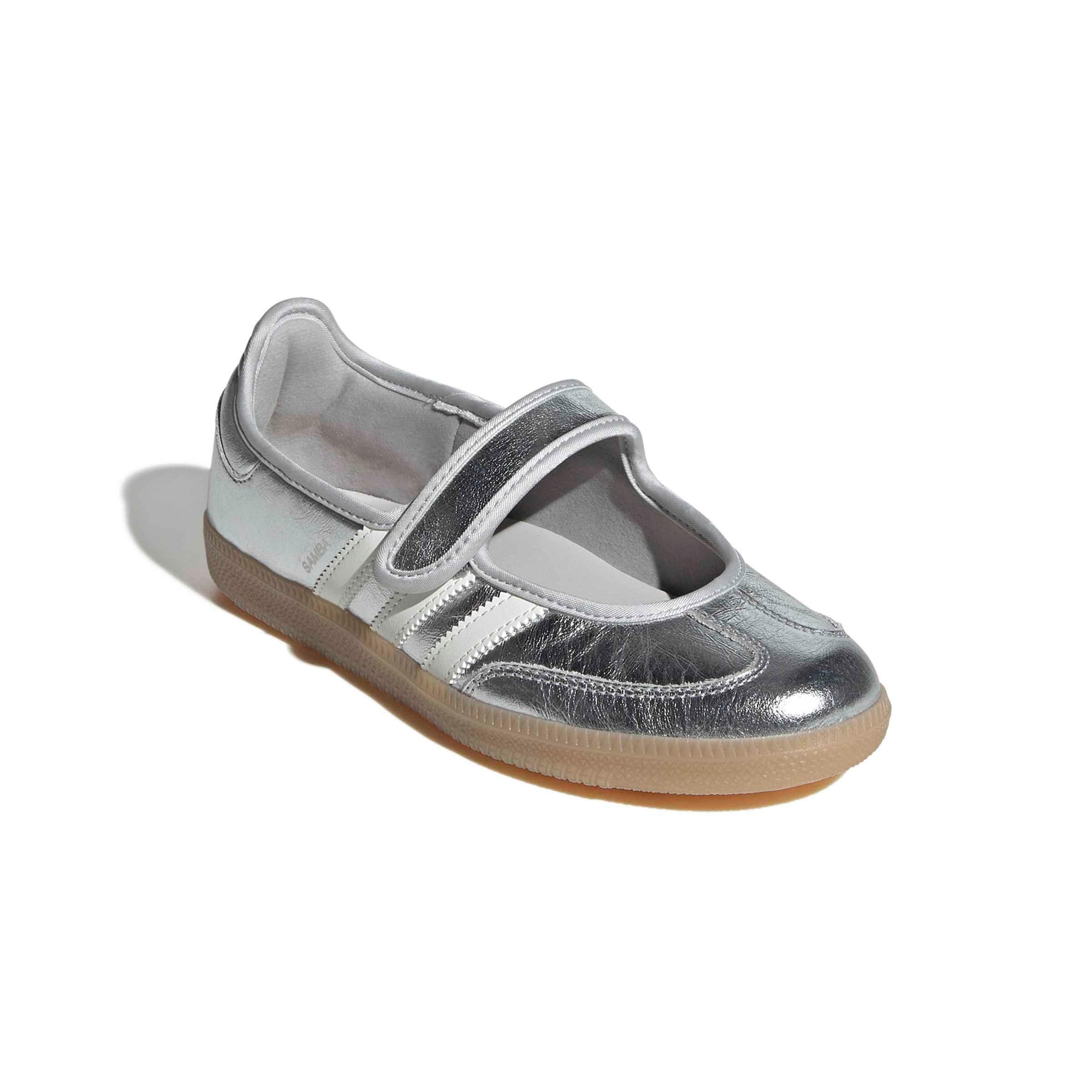 adidas Originals Samba Jane "Silver Metallic" Women's Shoe - SILVER Thumbnail View 5