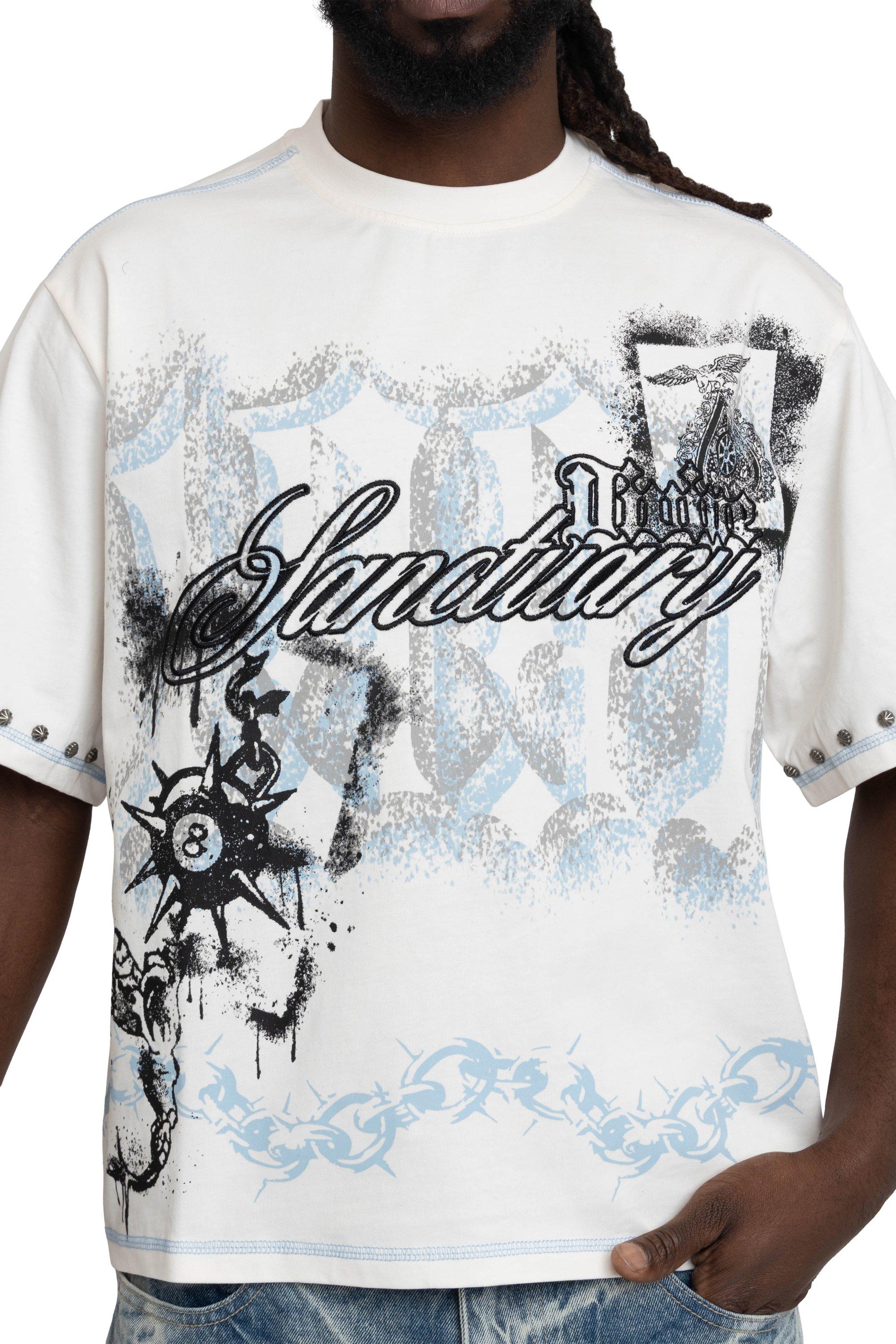 Smoke Rise Men's Sanctuary Crop Tee - Chalk