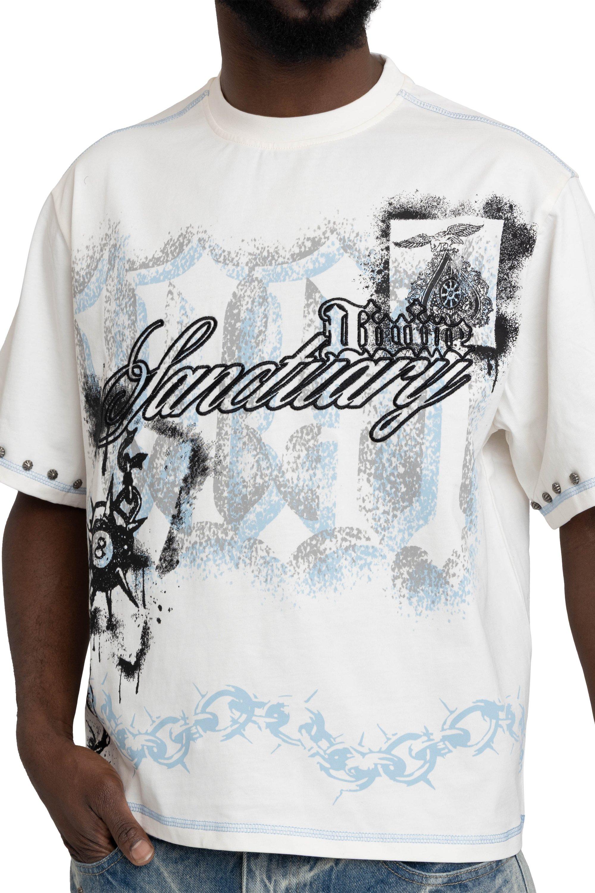 Smoke Rise Men's Sanctuary Crop Tee - Chalk - OFF-WHITE Thumbnail View 4