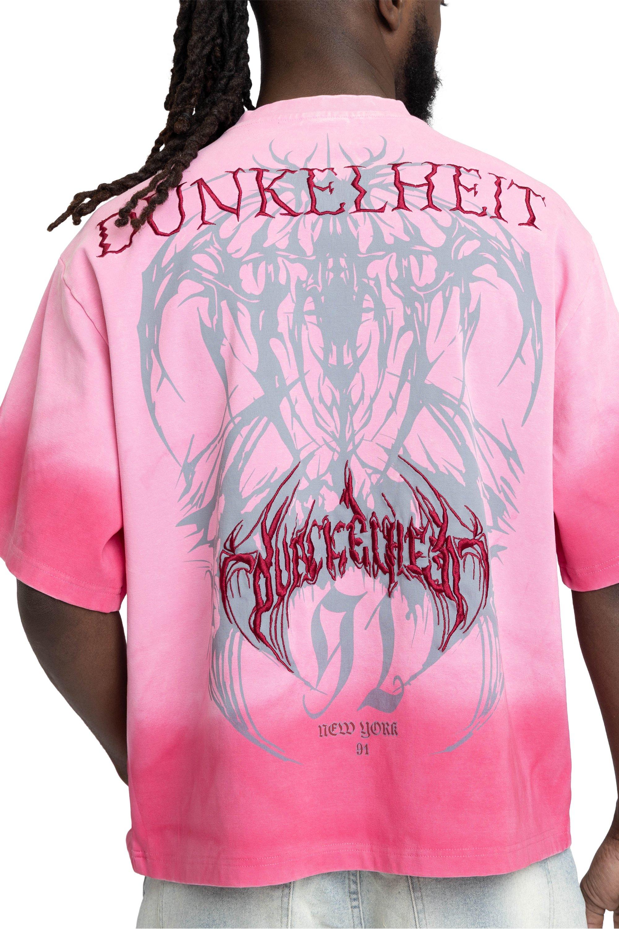 Smoke Rise Men's Tokyo Spray Wash Tee - Pink - PINK Thumbnail View 2