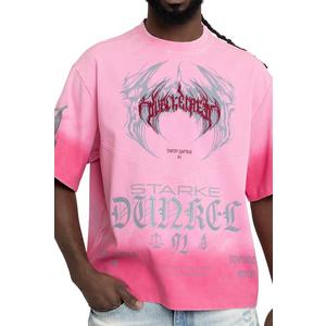 Smoke Rise Men's Tokyo Spray Wash Tee - Pink