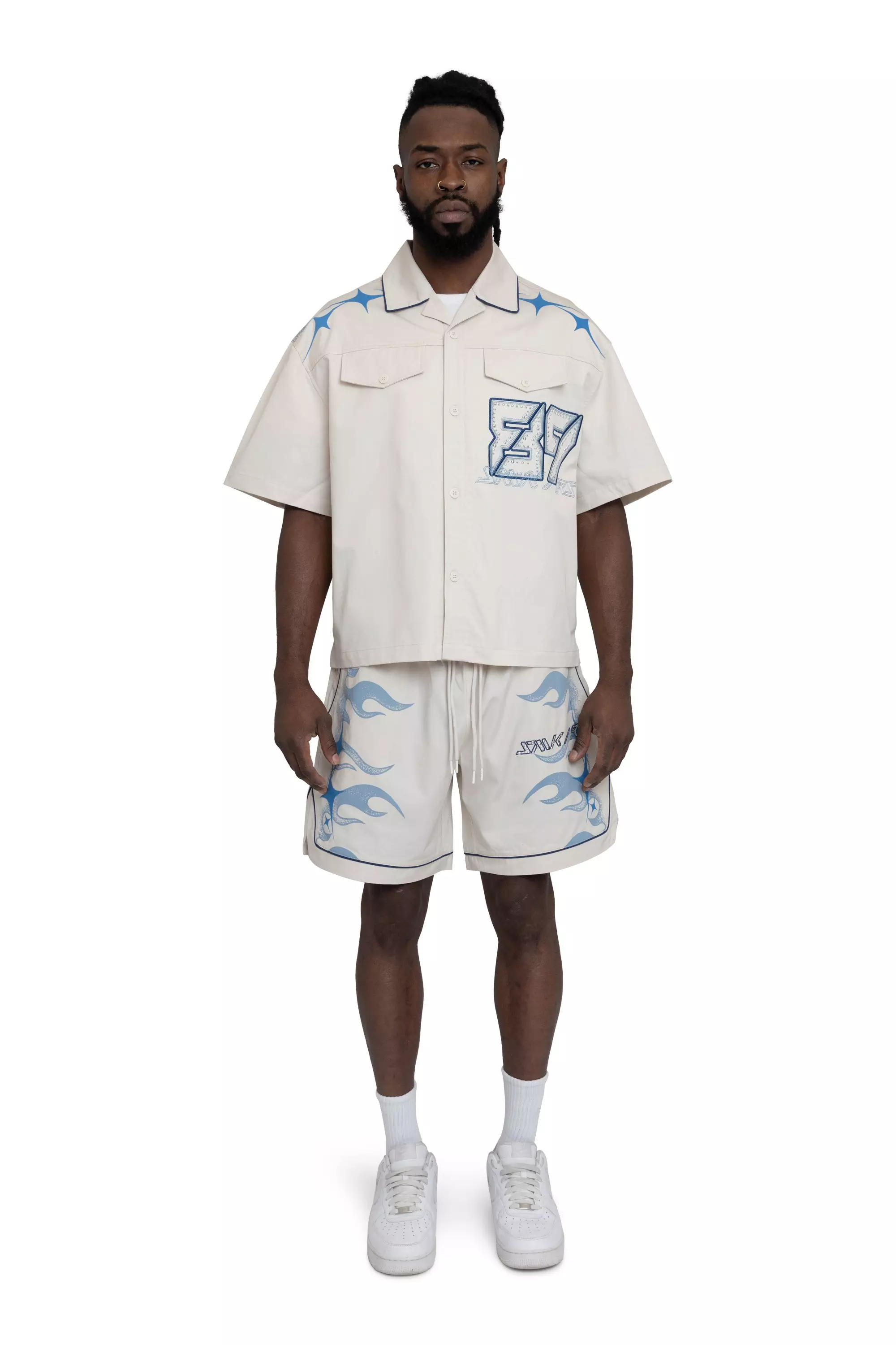 Smoke Rise Men's Super Sonic Shorts - Carolina Blue - BLUE