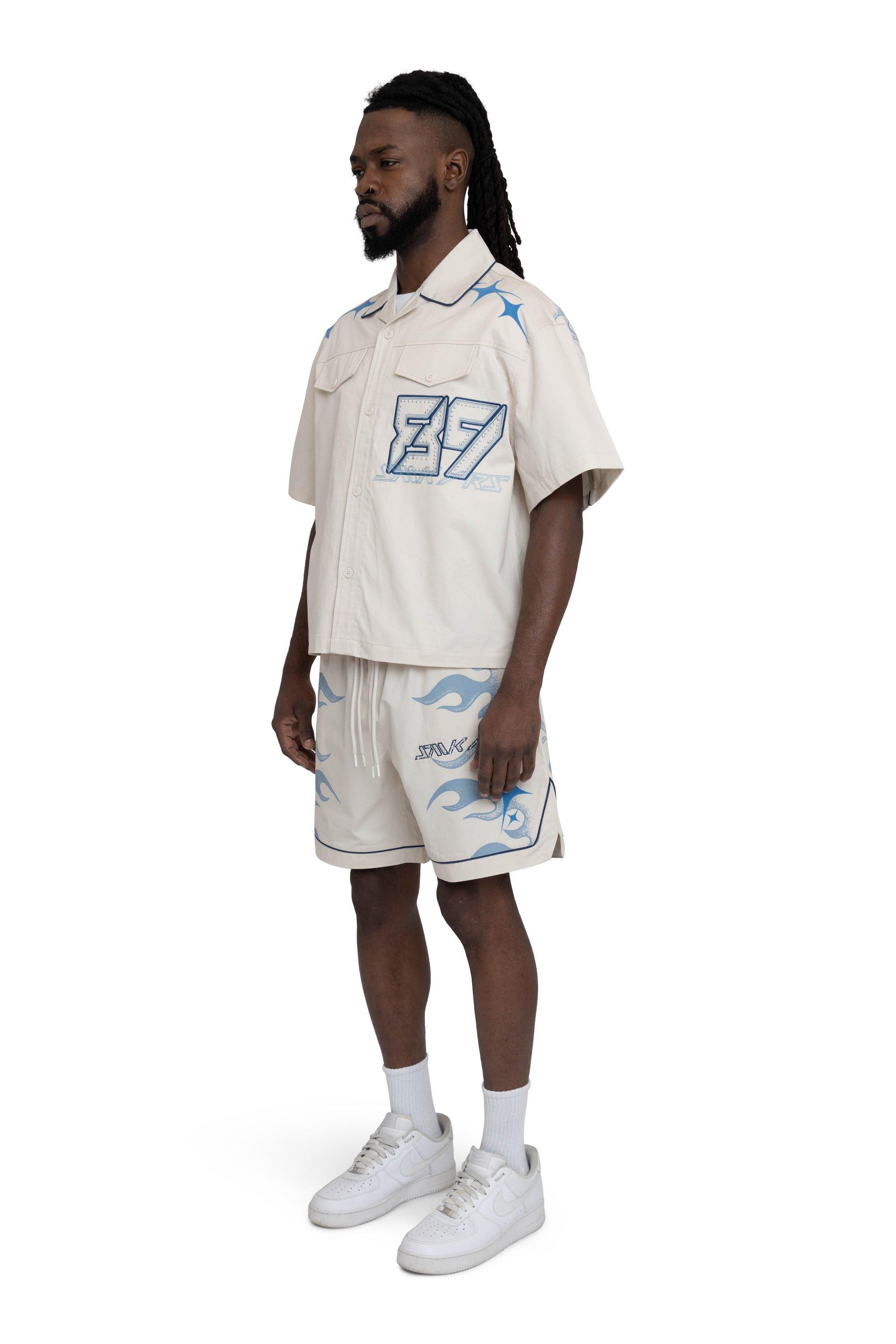 Smoke Rise Men's Super Sonic Shorts - Carolina Blue - BLUE Thumbnail View 3