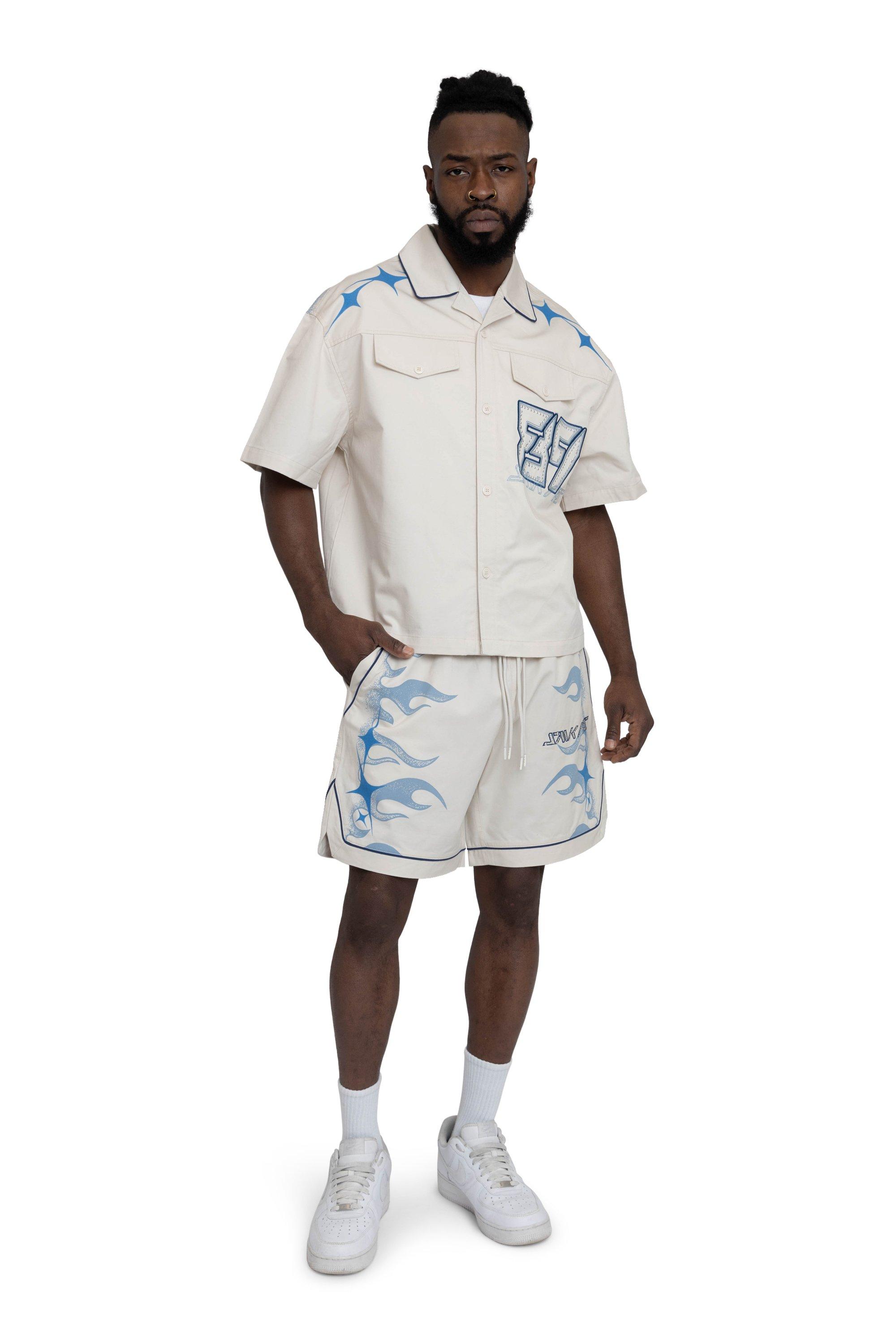 Smoke Rise Men's Super Sonic Shorts - Carolina Blue - BLUE Thumbnail View 5