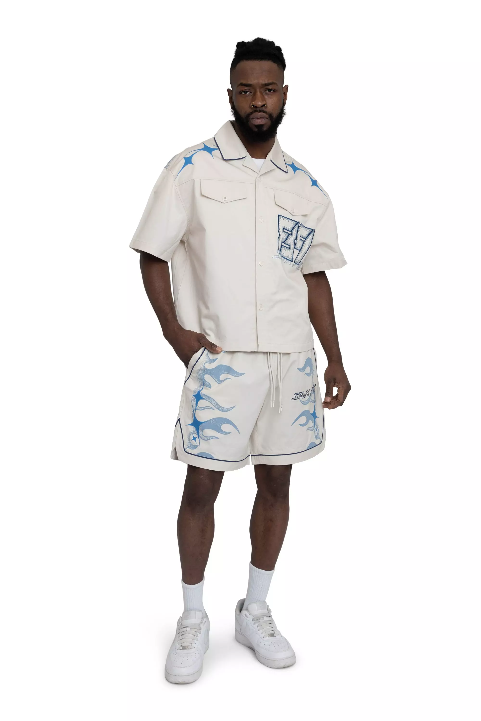 Smoke Rise Men's Super Sonic Shorts - Carolina Blue - BLUE