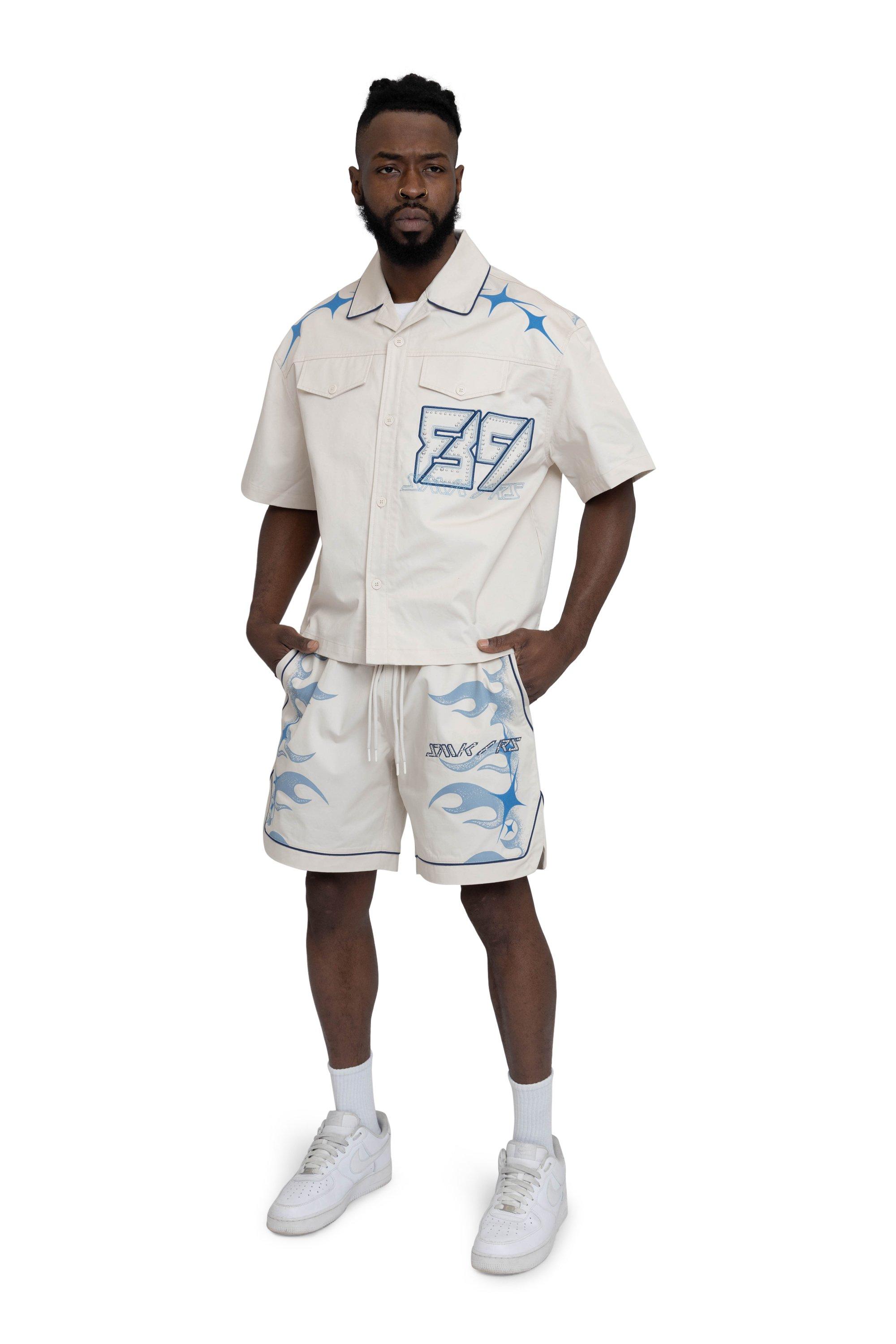 Smoke Rise Men's Super Sonic Shorts - Carolina Blue - BLUE Thumbnail View 6