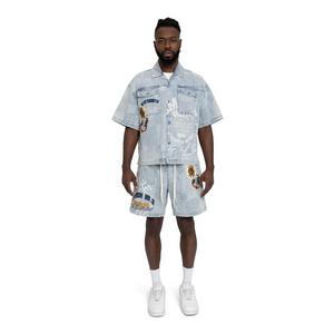 Smoke Rise Men's Brotherhood Denim Shorts - Porcelain Blue