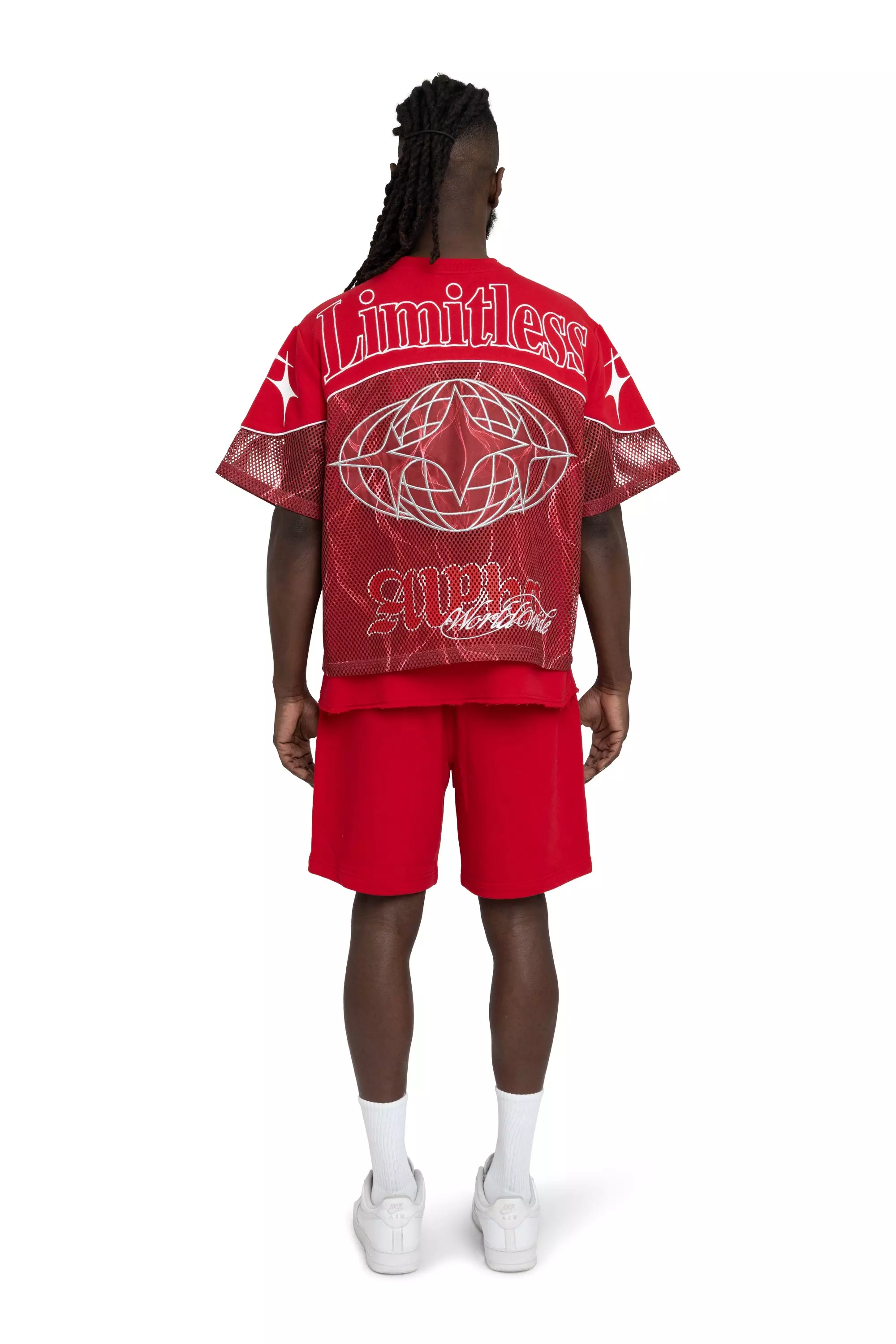 Smoke Rise Men's Limitless Mesh Shorts - True Red - RED