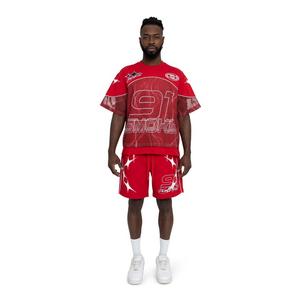 Smoke Rise Men's Limitless Mesh Shorts - True Red