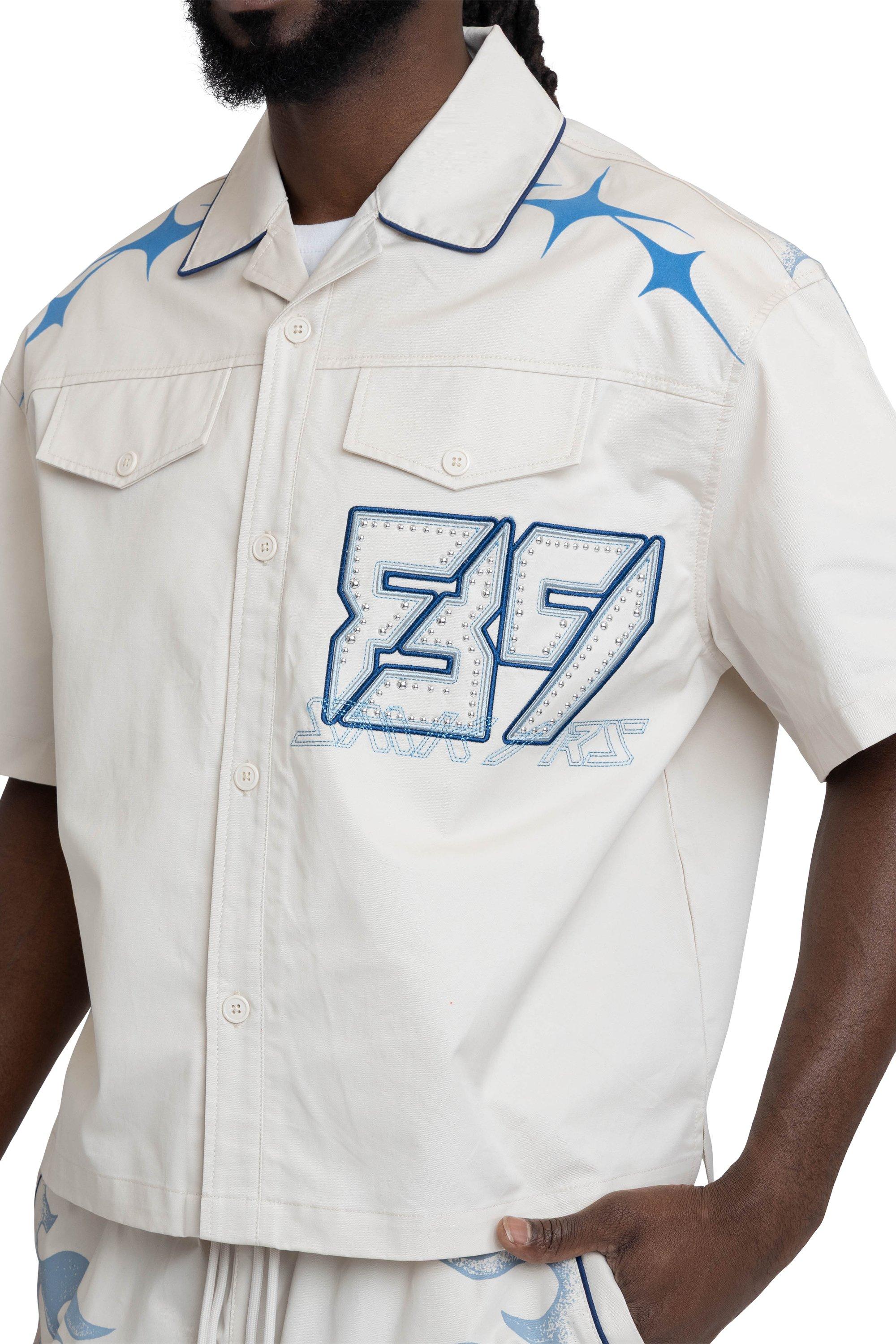 Smoke Rise Men's Super Sonic Shirt - Carolina Blue - BLUE Thumbnail View 1