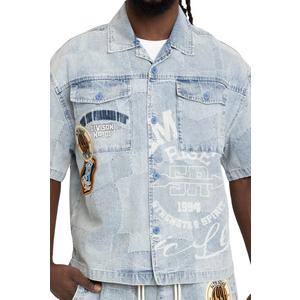 Smoke Rise Men's Brotherhood Denim Shirt - Porcelain