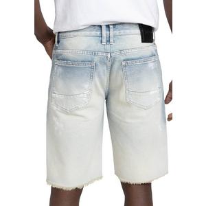 Smoke Rise Men's Paint Splatter Shorts - Ombre Blue
