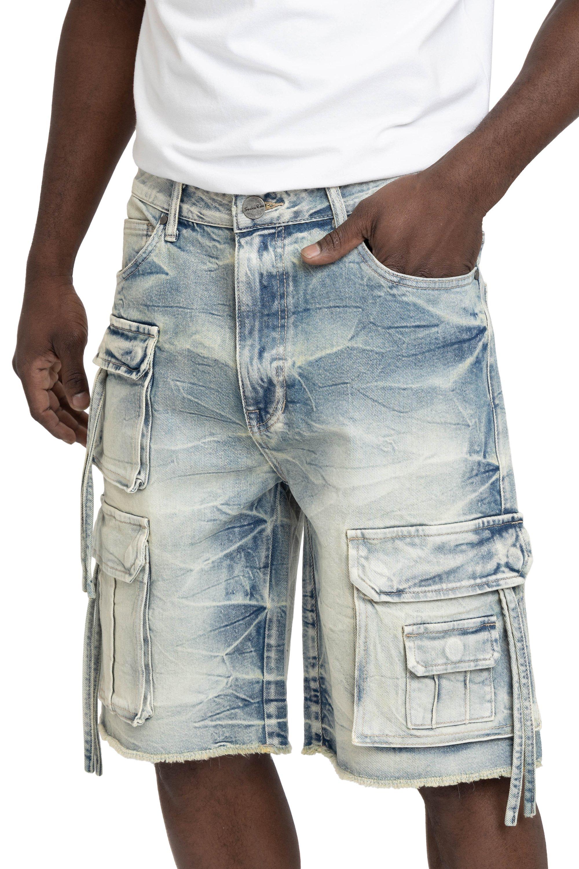 Smoke Rise Men's Comfort Cargo Shorts - Parsons Blue - BLUE Thumbnail View 1